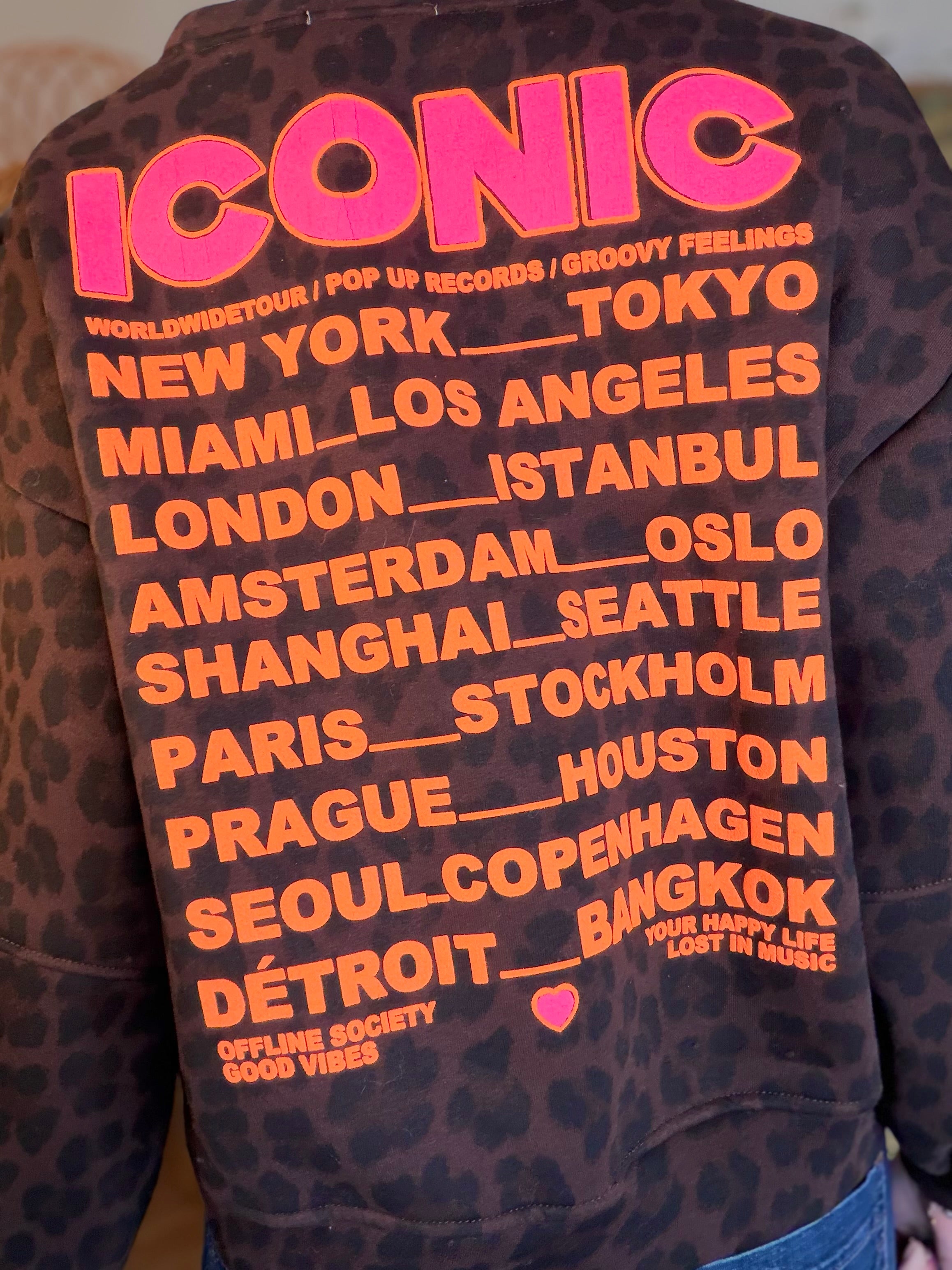 Sweat molleton imprimé Léo choco ICONIC 🐆 MANON