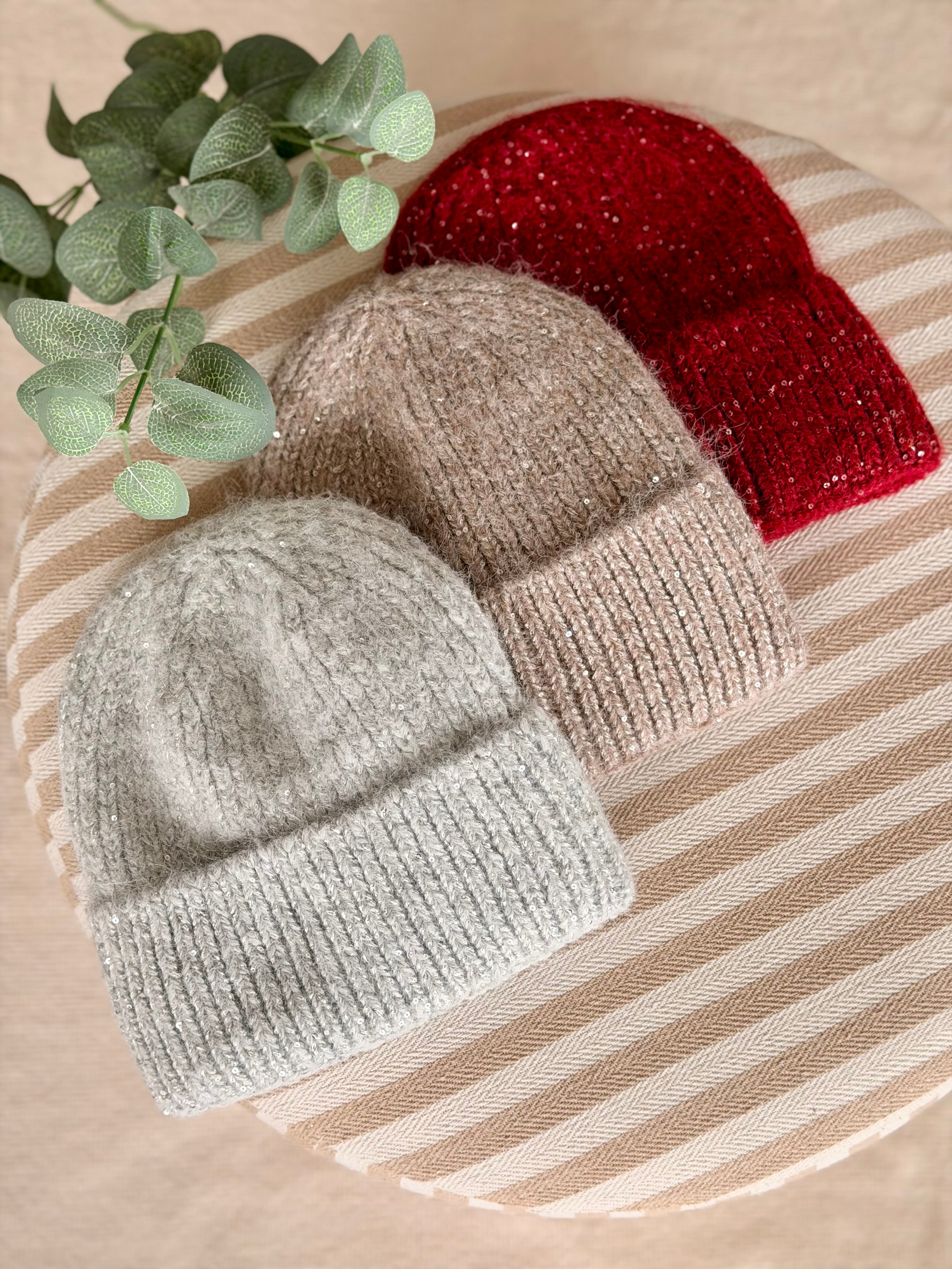 Bonnet en laine avec sequins ÉLOI