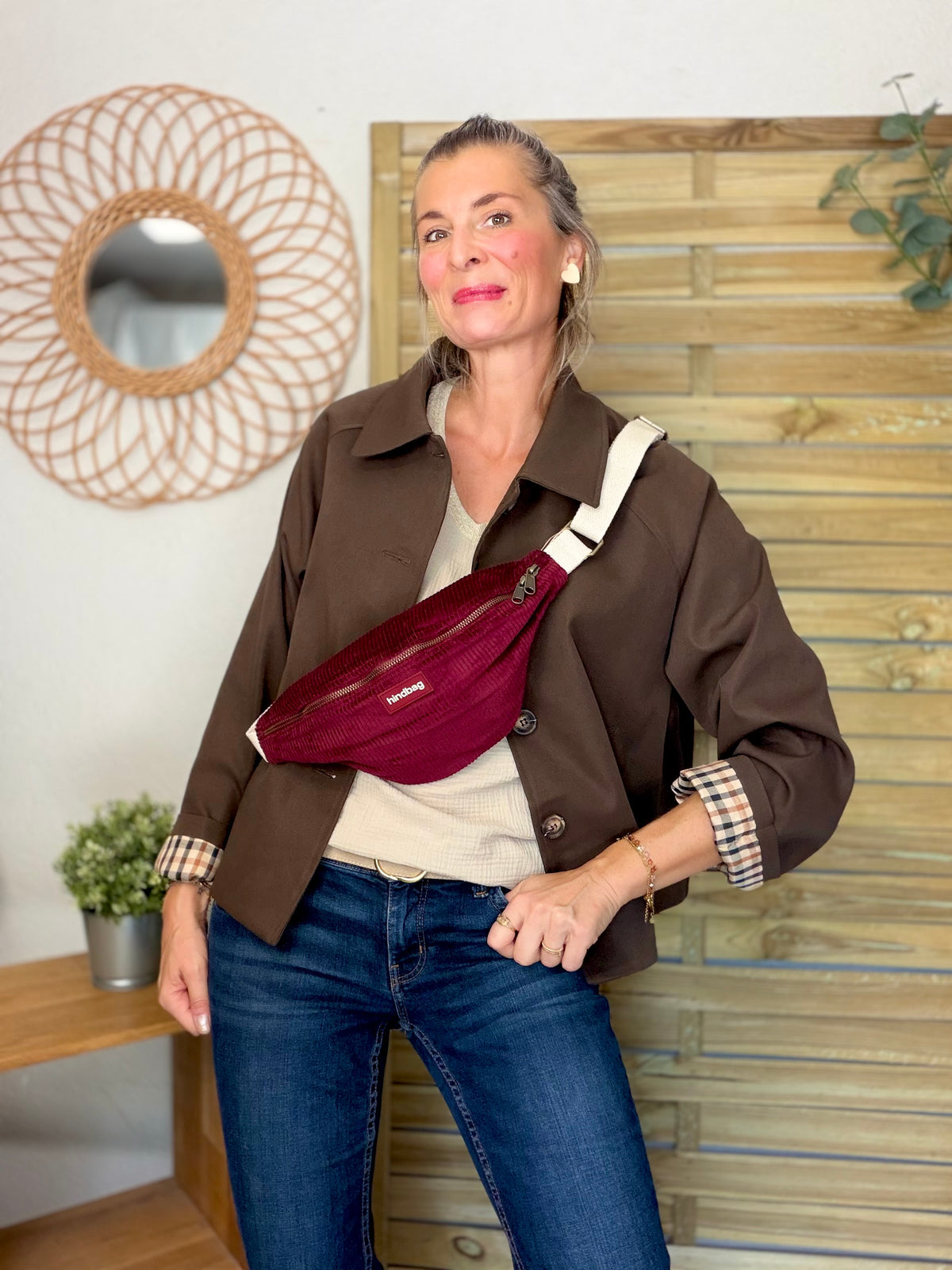 ⚡️ ARRIVAGE • Veste Trench, doublure à carreaux DANA Chocolat