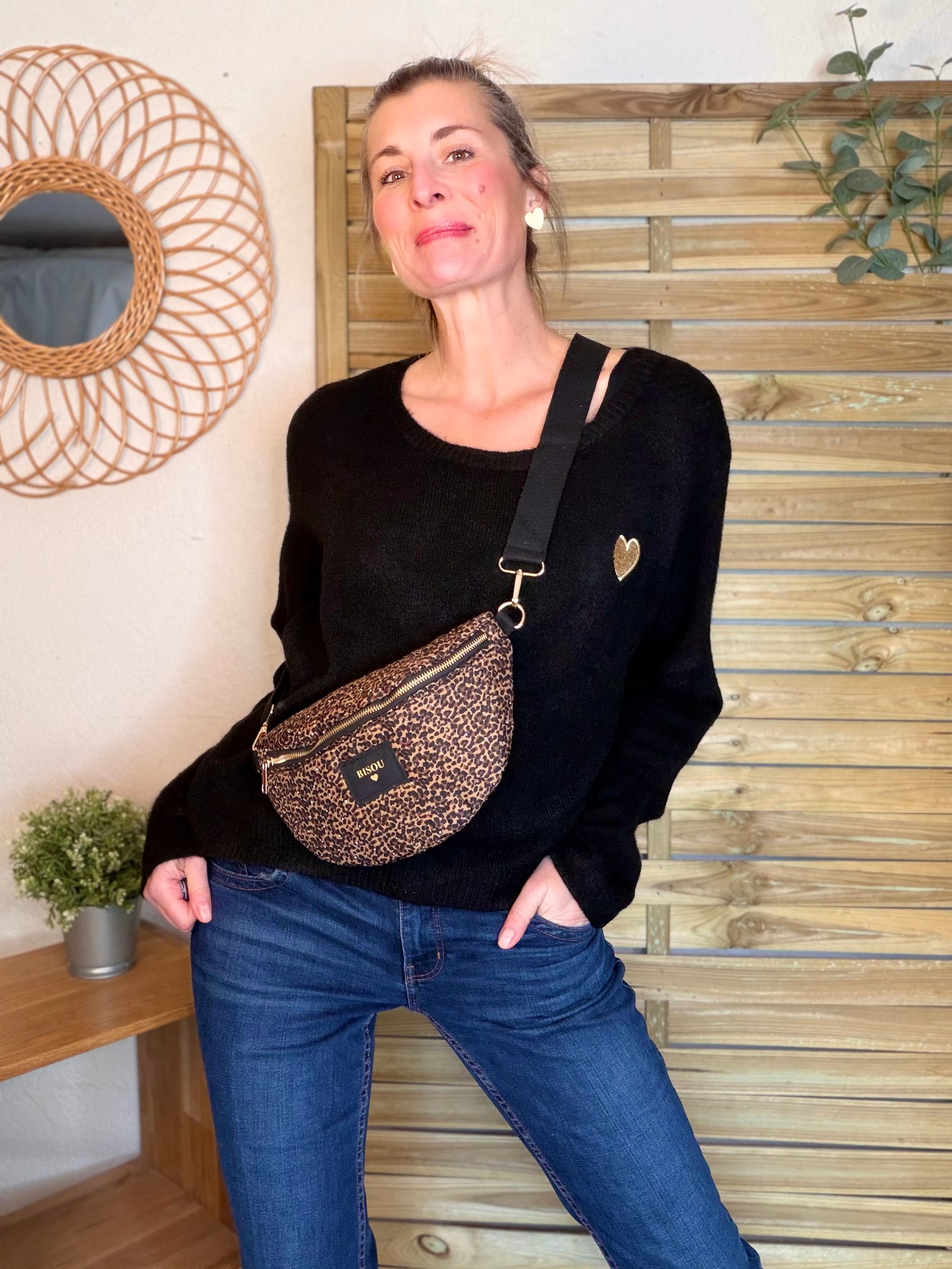 Sac banane avec strass BONNIE - Léo Bisous