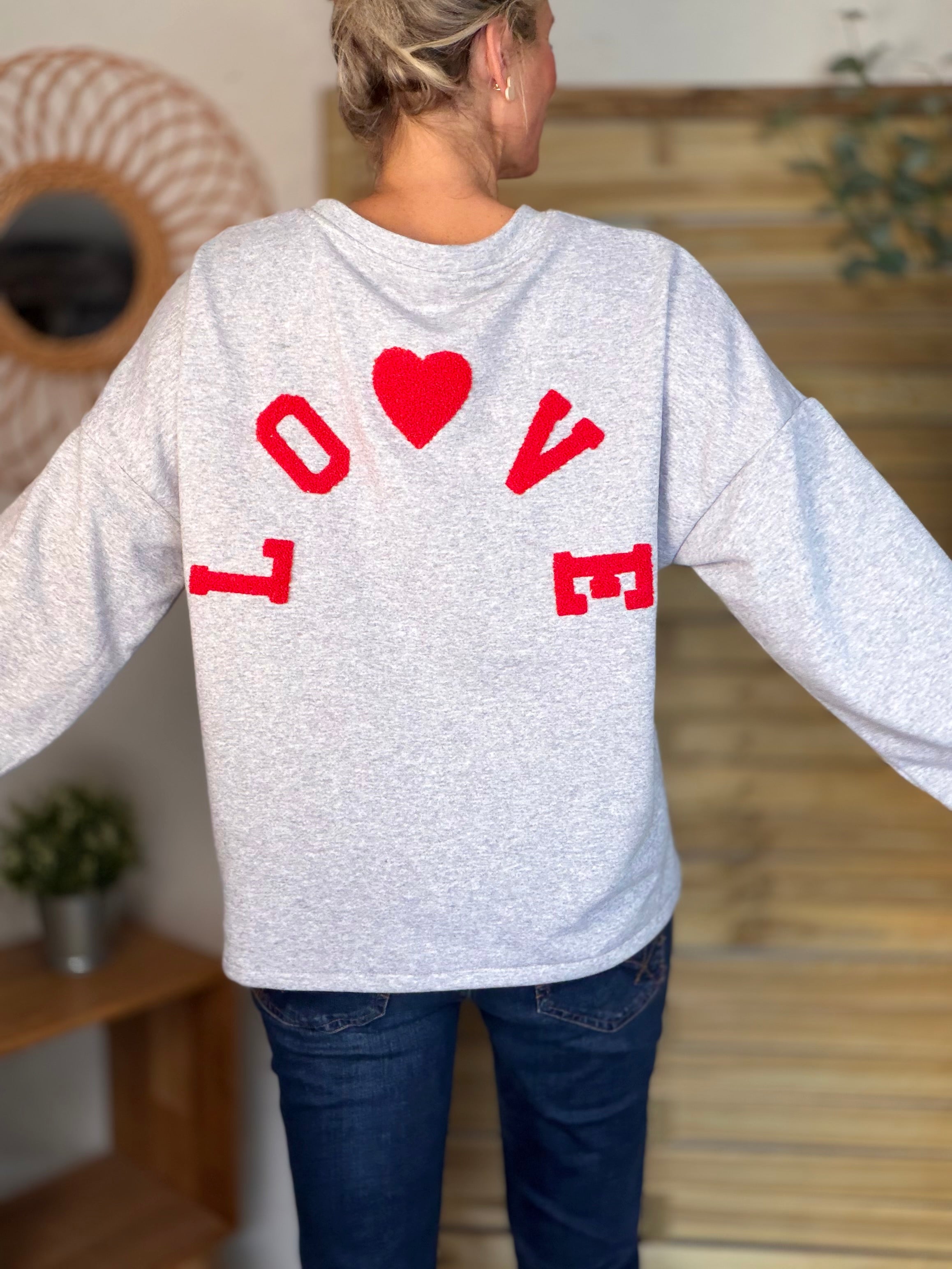 Sweat oversized LO❤️VE - GINA