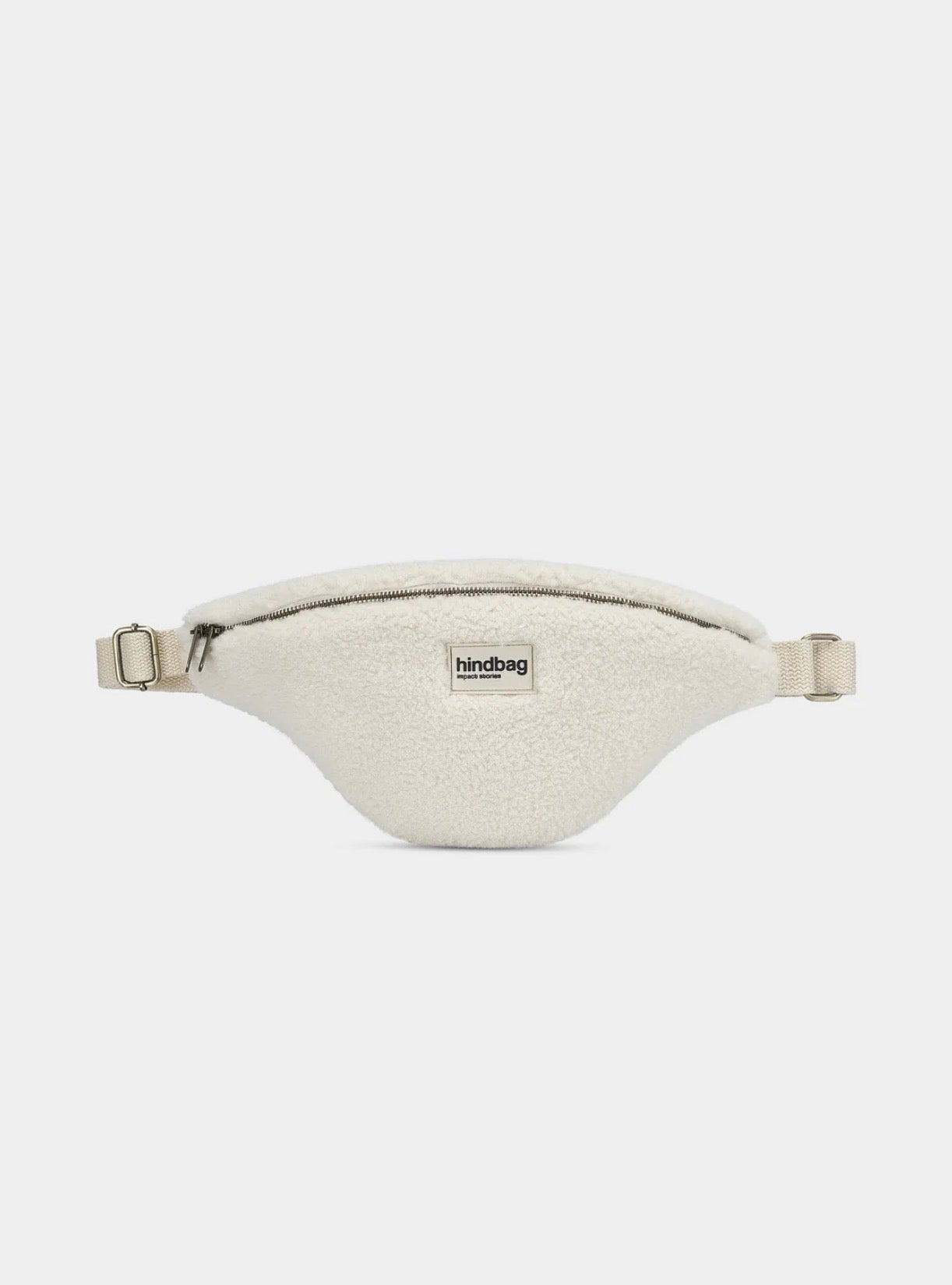 Sac banane HINDBAG Sasha Teddy arctique (moumoute)