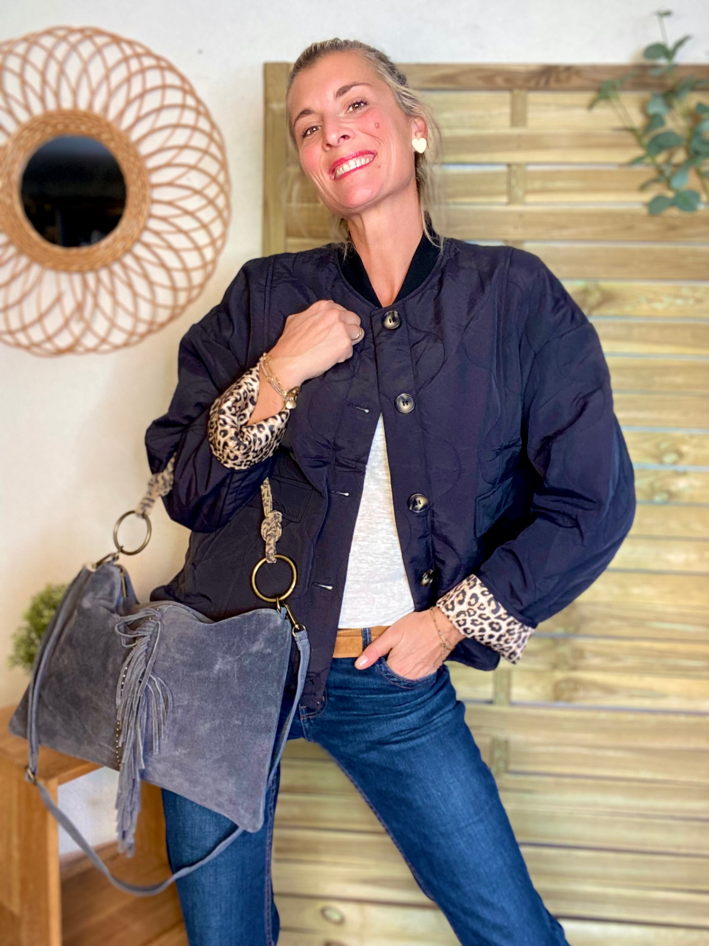 ⚡️ PÉPITES FRIDAY - Veste matelassée noir/léo HARPER