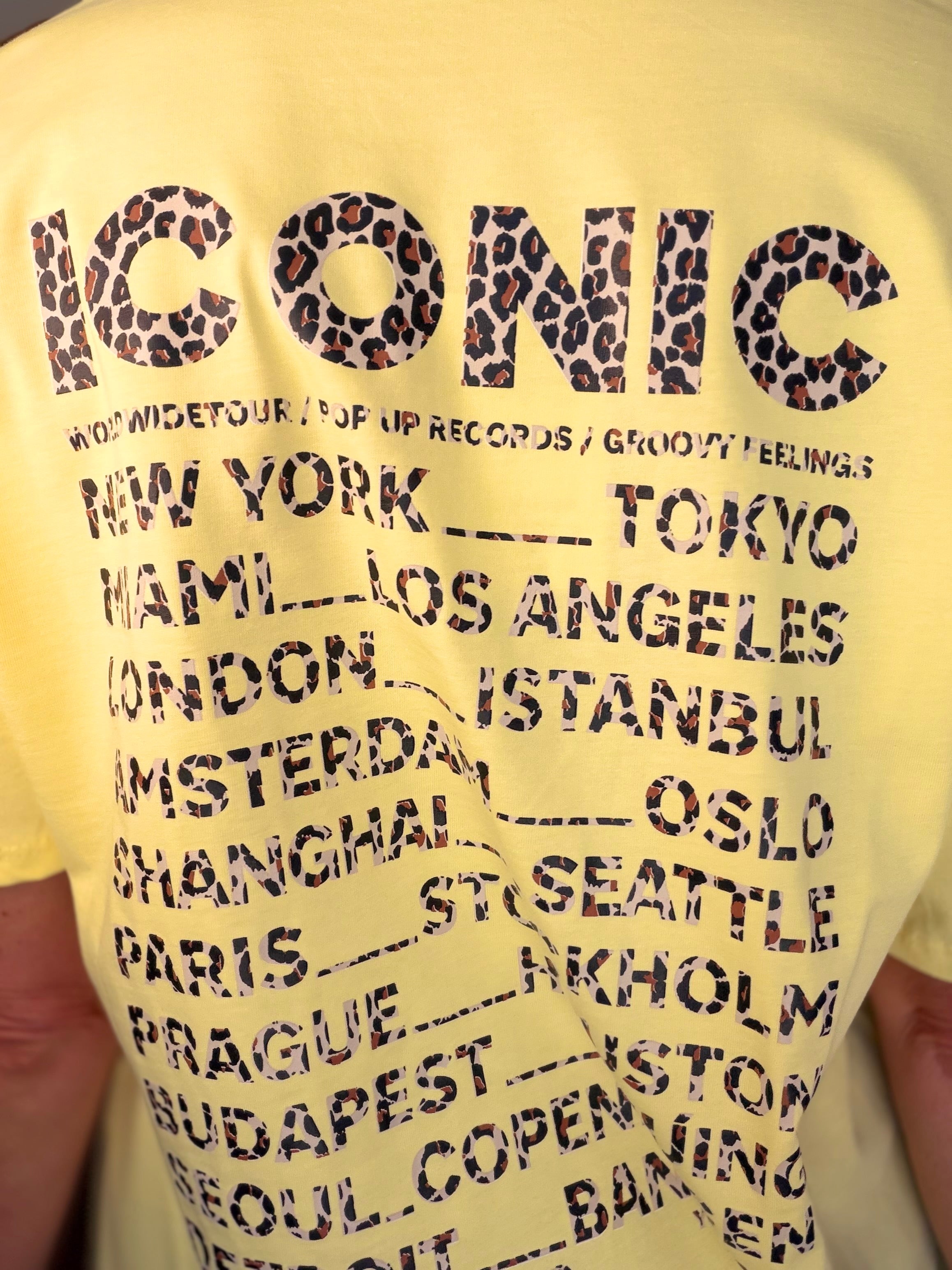 Tee shirt ICONIC Léo LÉONA Jaune