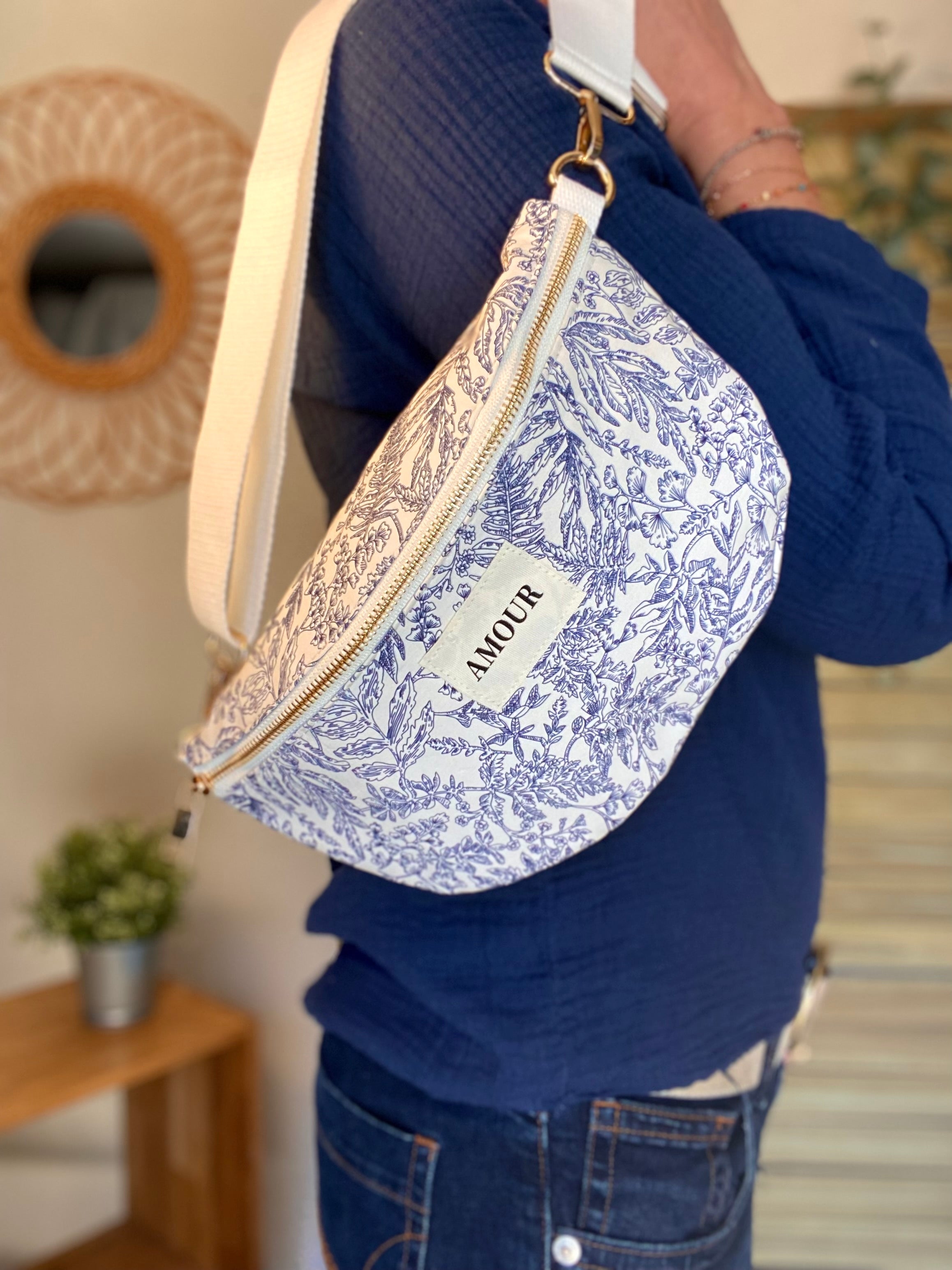 Sac banane L - BONNIE - Wild bleu