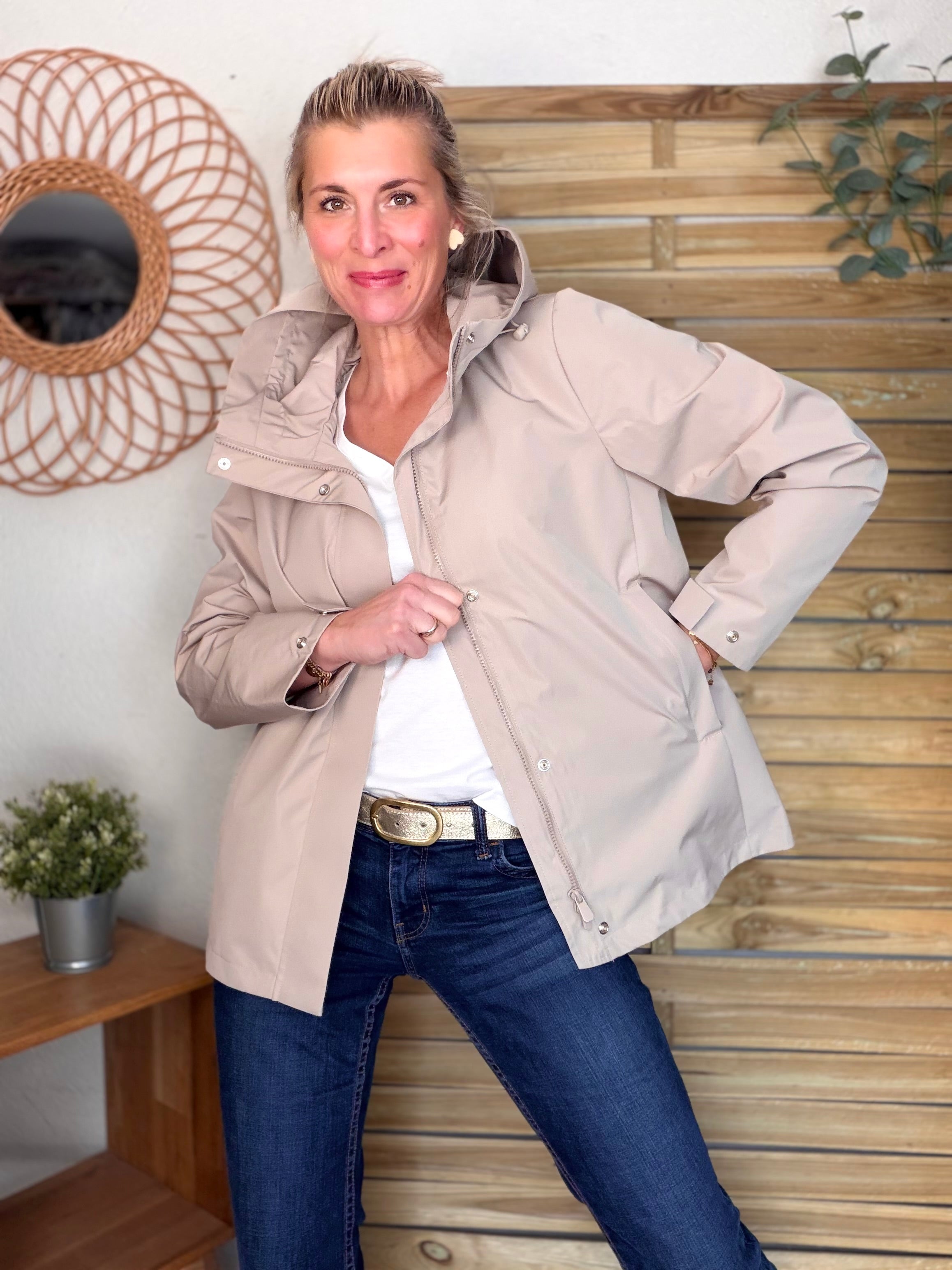 Imperméable LAURENCE mi-long - Beige