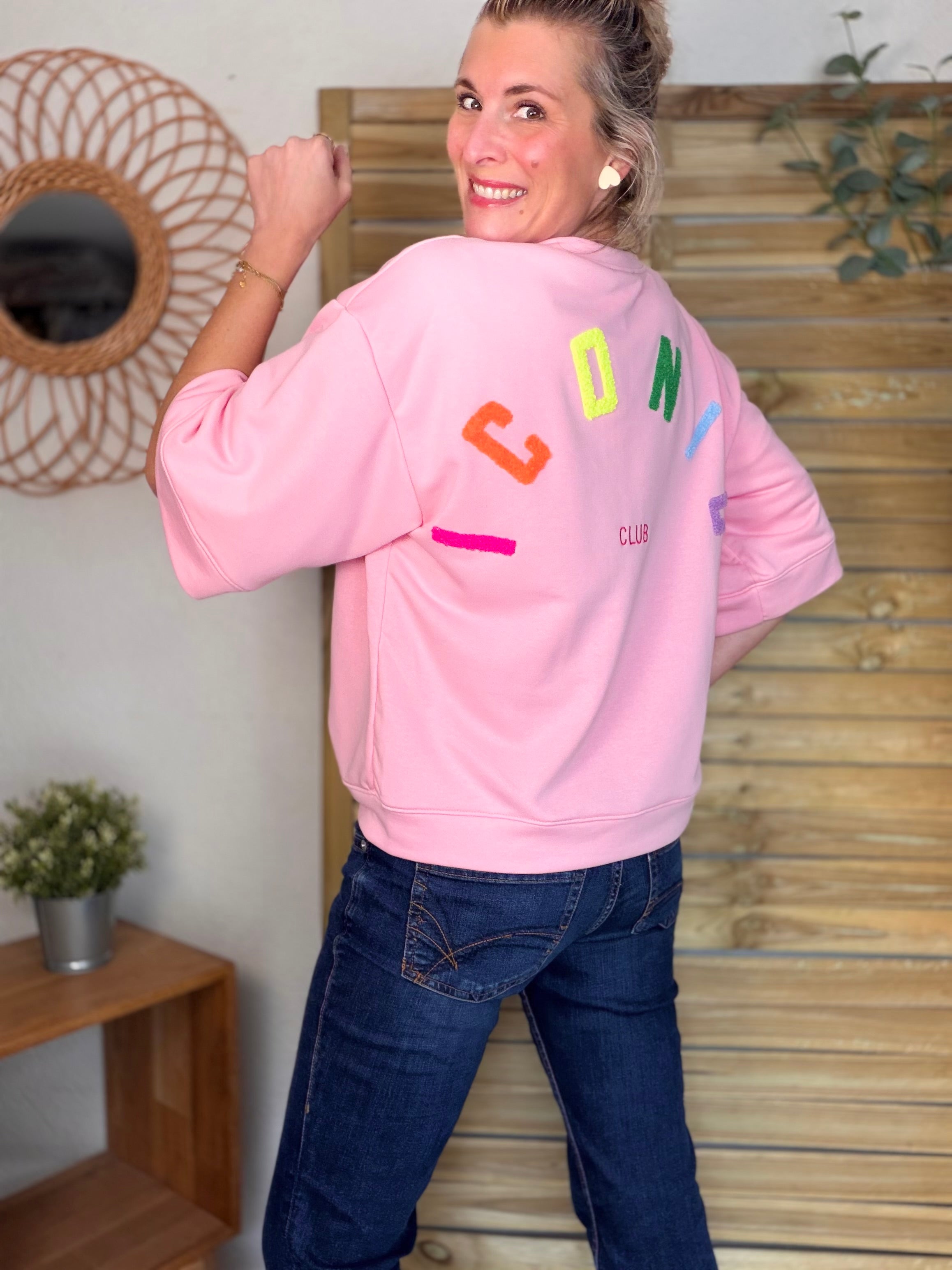 Sweat oversized ICONIC Club - ILONA Rose