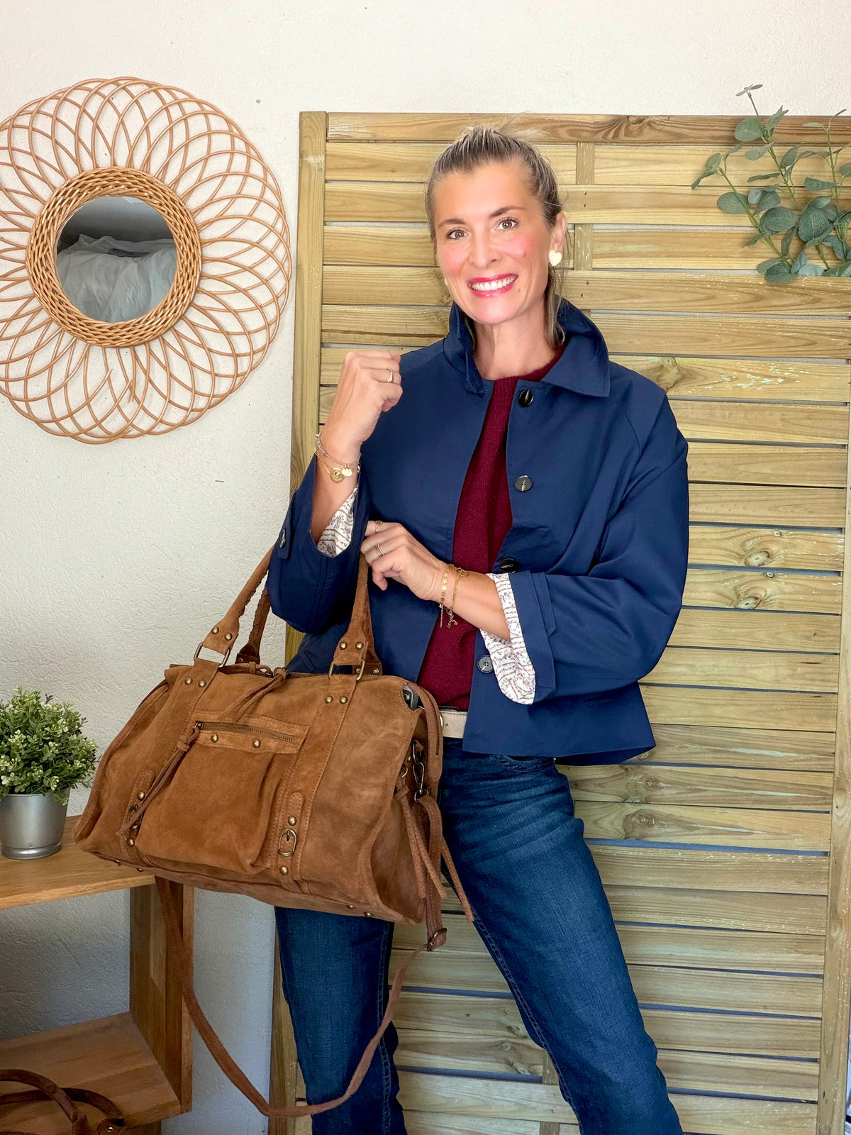 Veste Trench avec Liberty - MADELEINE Bleu marine