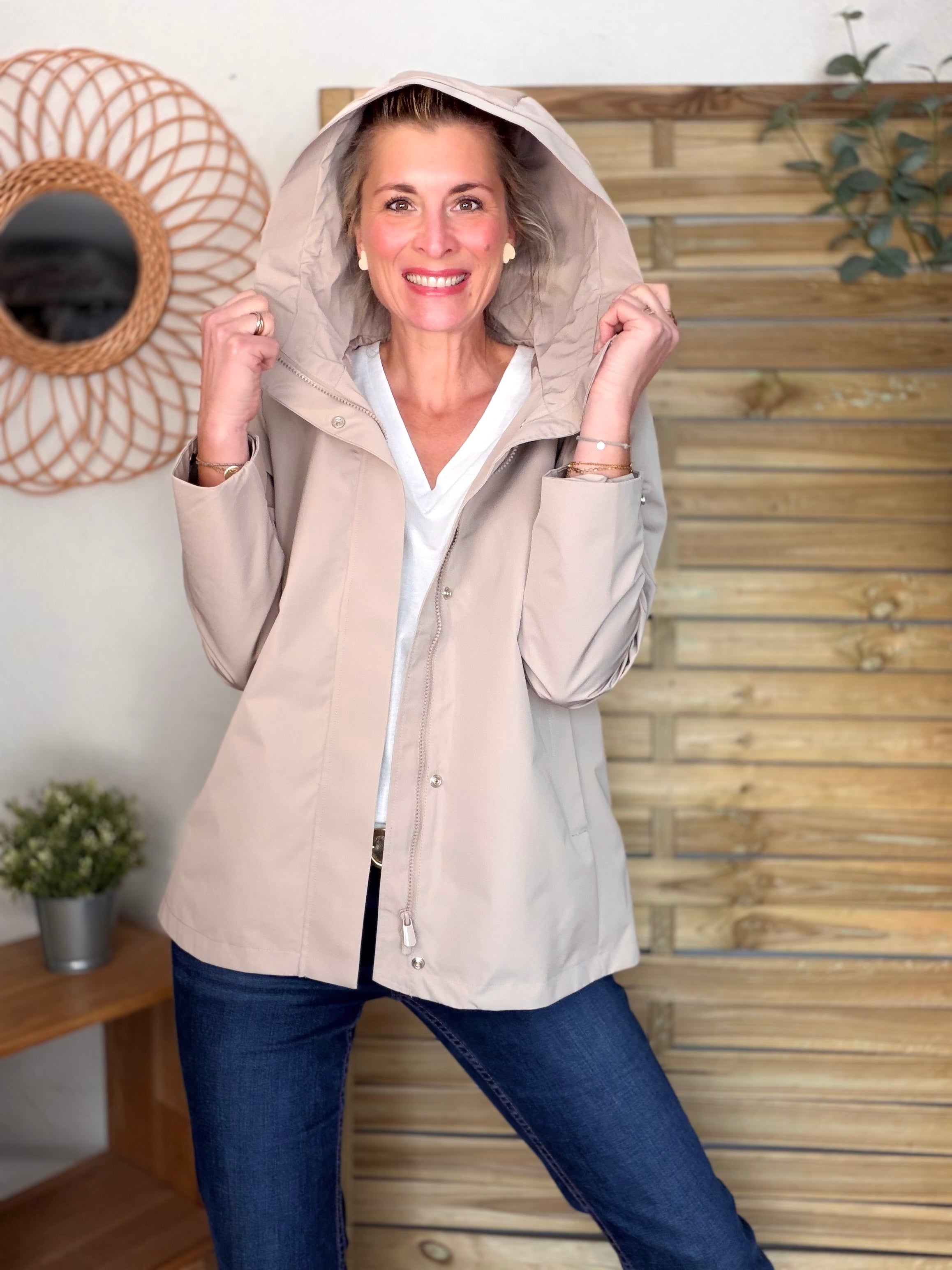 Imperméable LAURENCE mi-long - Beige