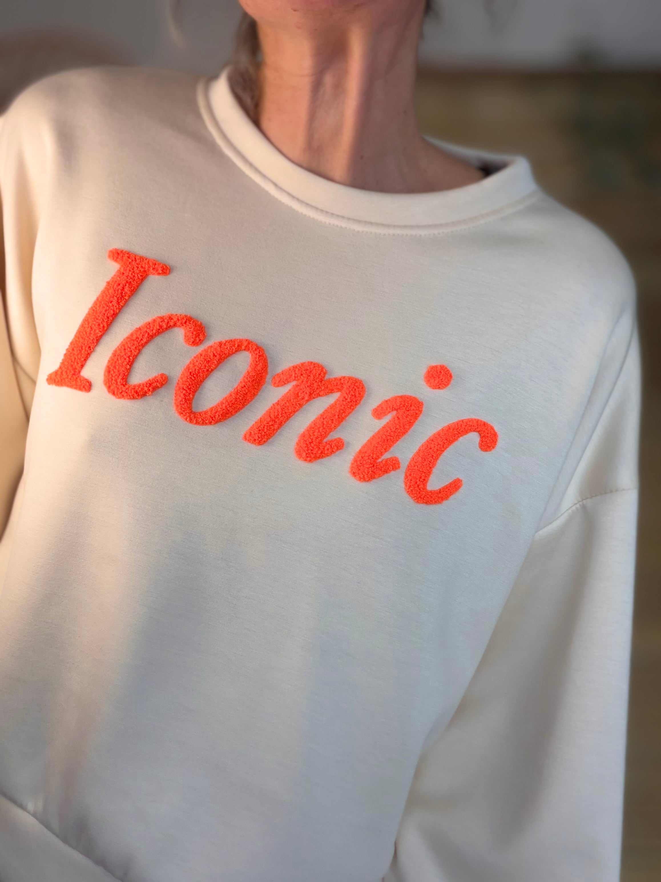 Sweat doux Iconic  - LAURINE Beige/Orange