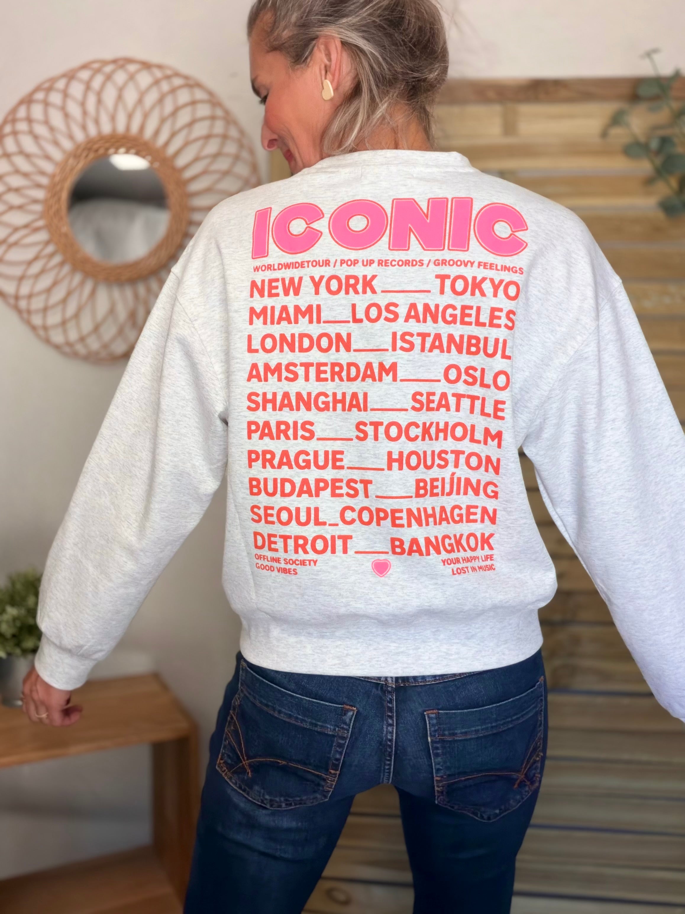 Sweat ICONIC ultra doux OMBLINE - Gris