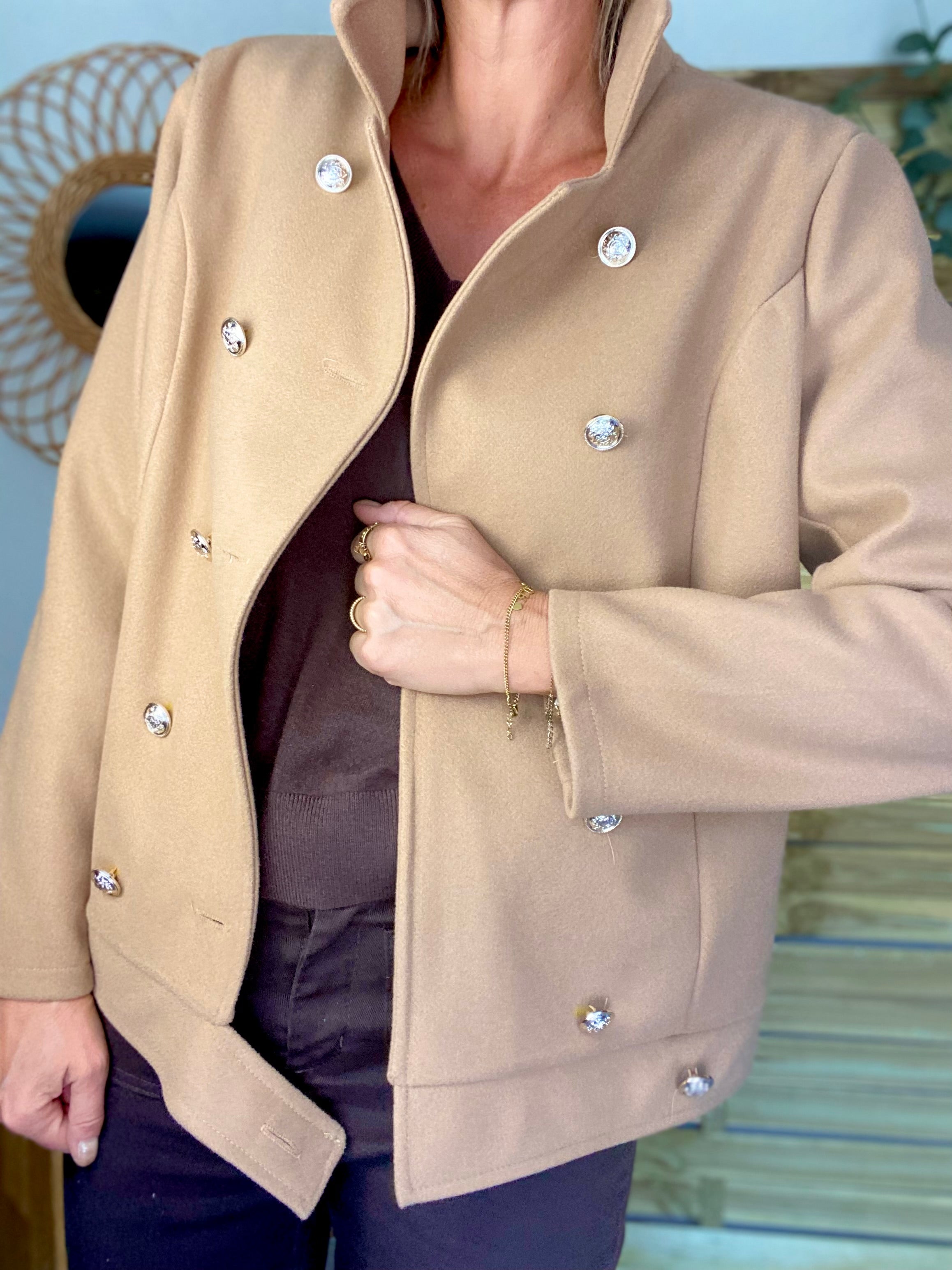 Veste caban légère JACK - Camel clair