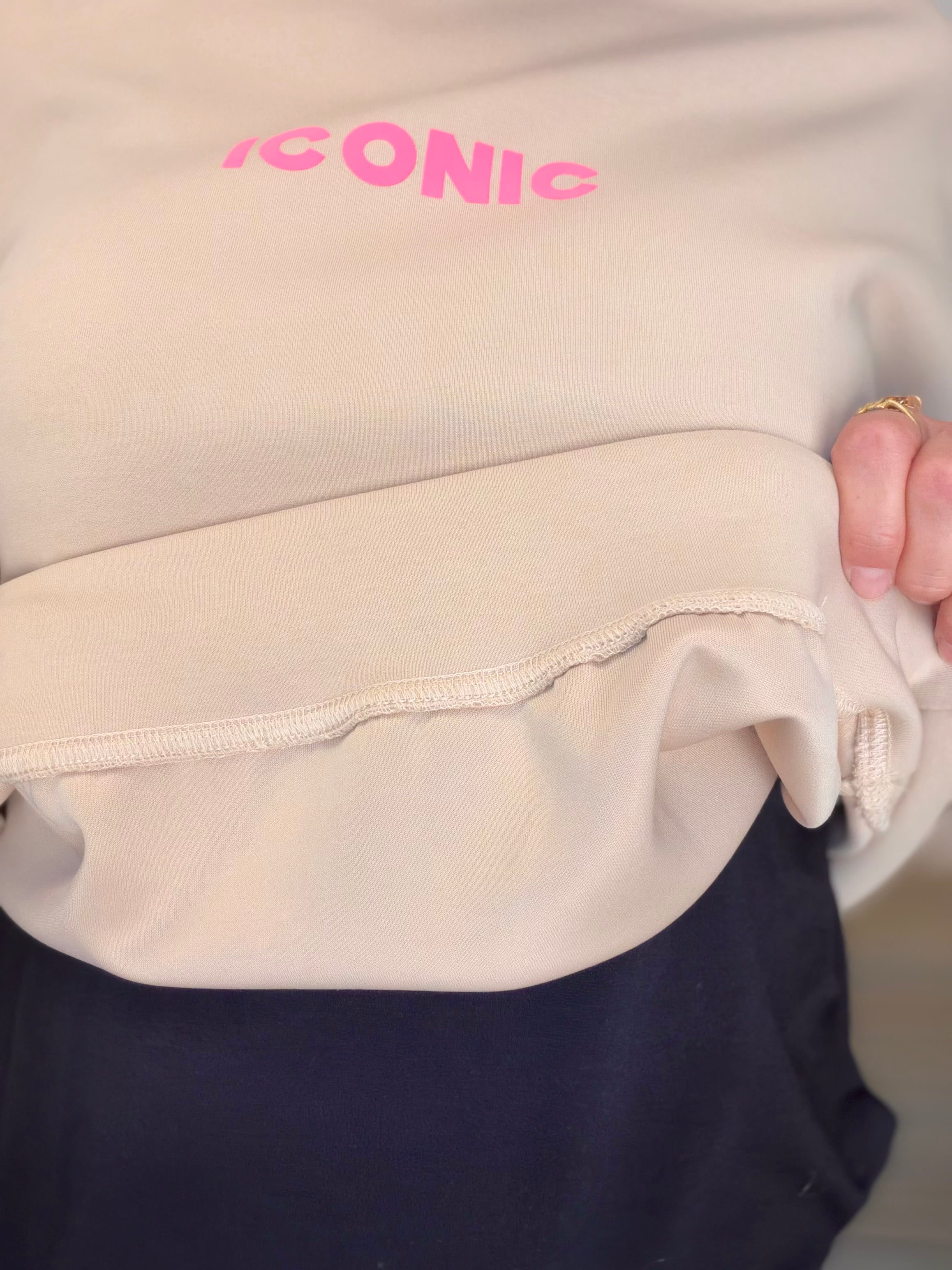 Sweat ICONIC ultra doux OMBLINE - Beige