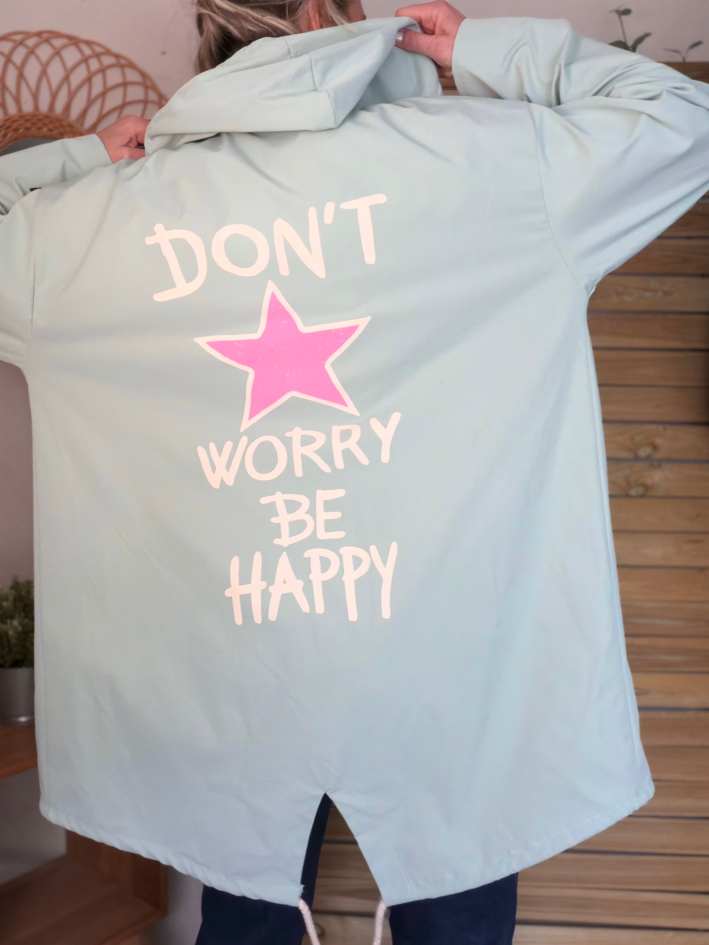 Veste Coupe vent long LESLIE - Vert d'eau