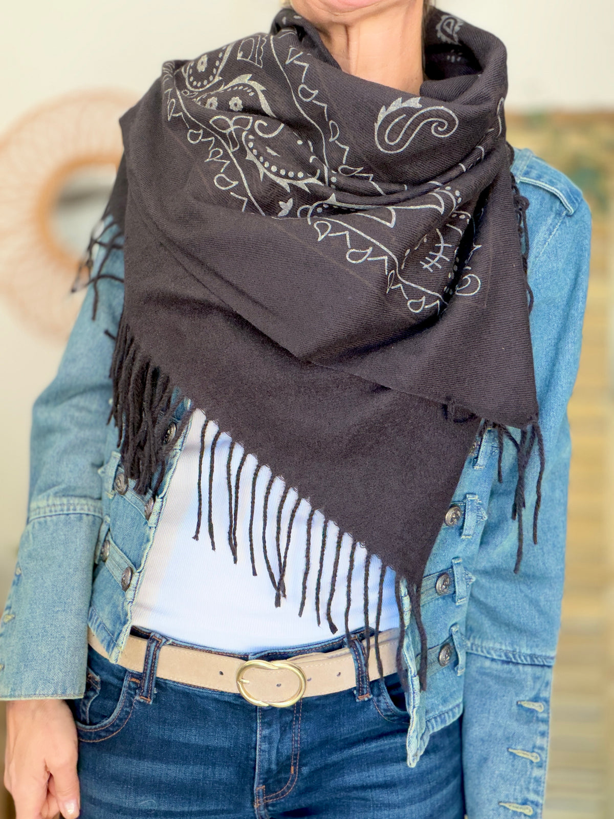 Écharpe Bandana Noir