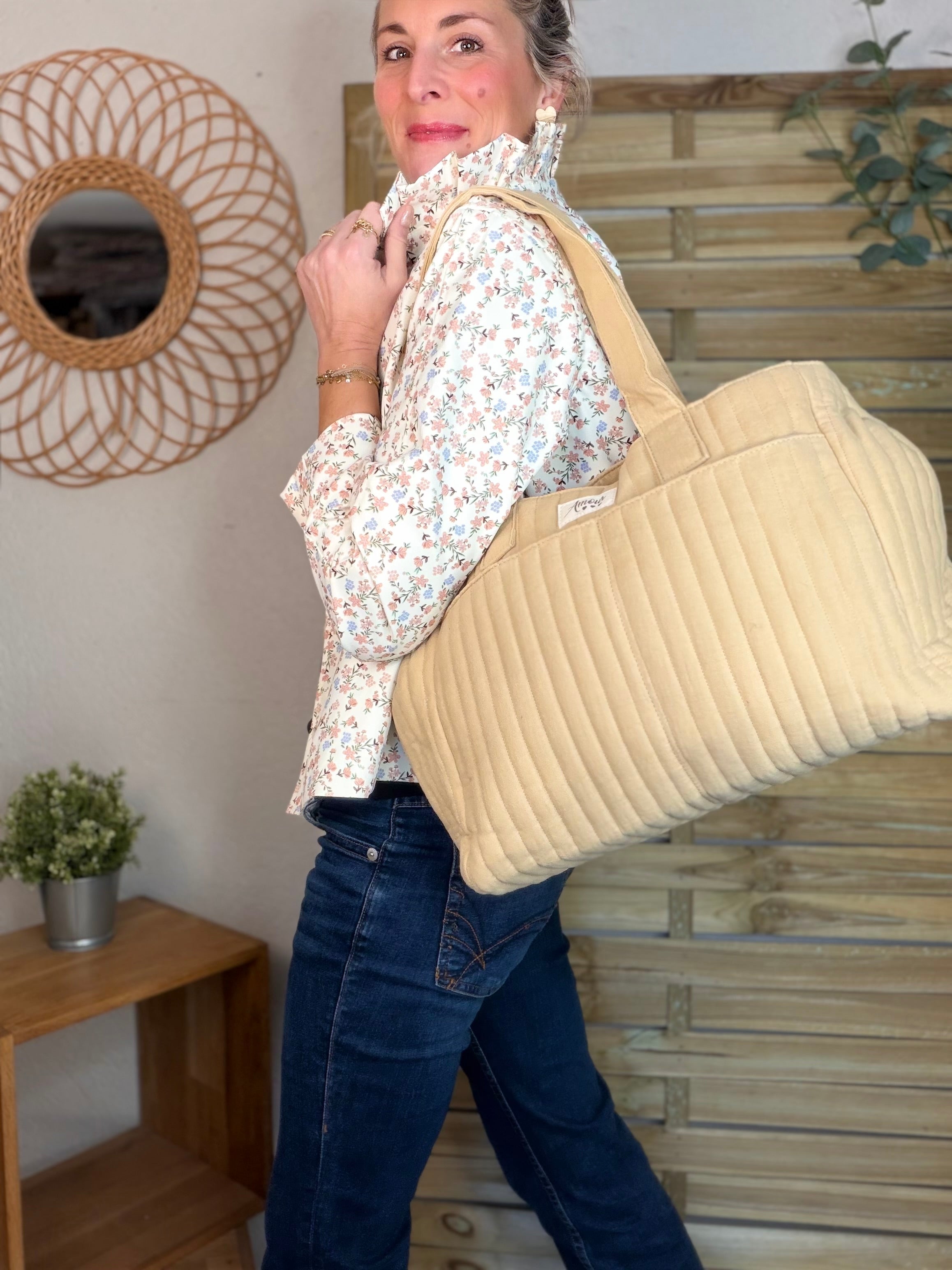 Sac week-end / à langer ANTONIN Sable