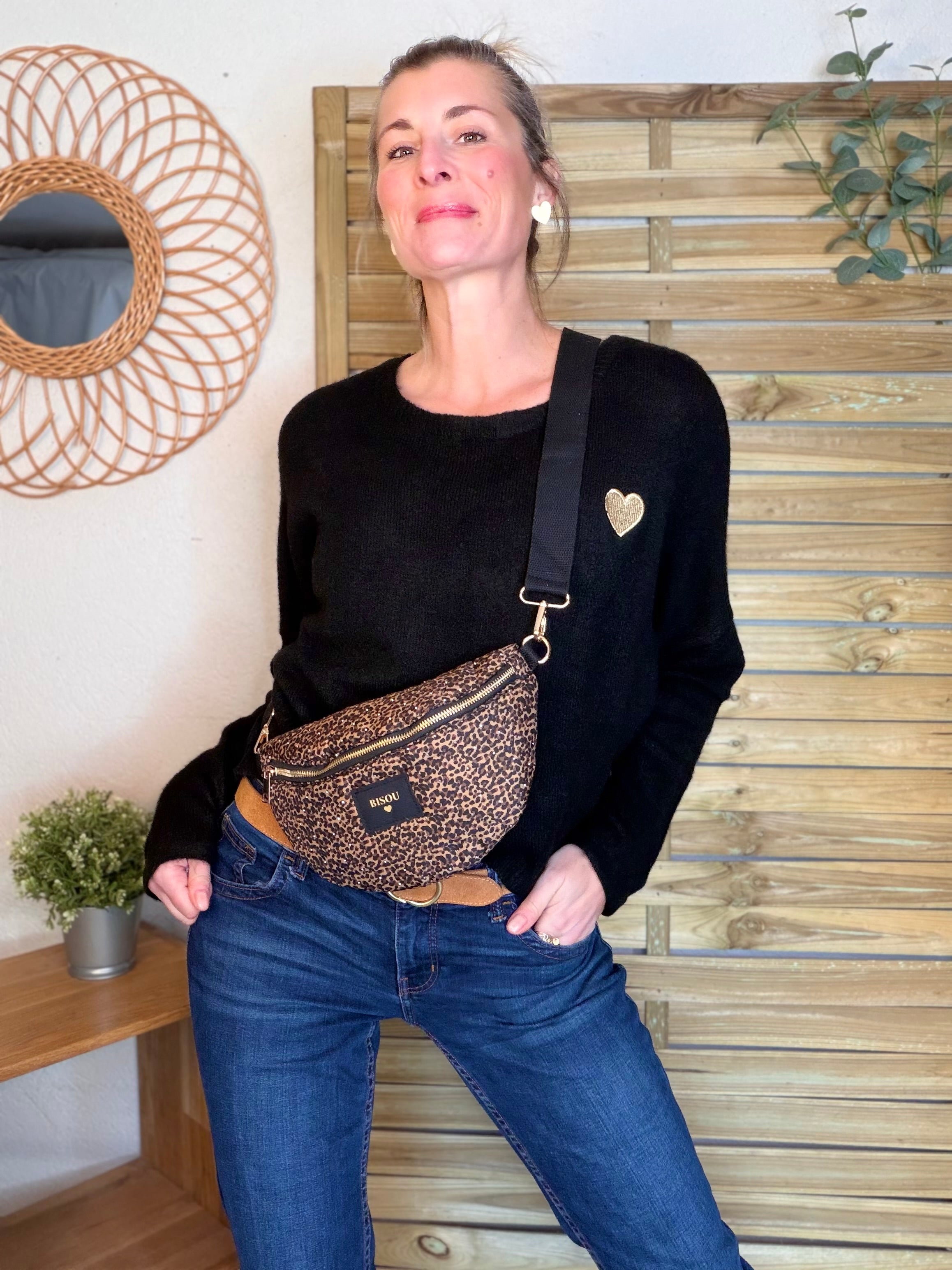 Sac banane avec strass BONNIE - Léo Bisous