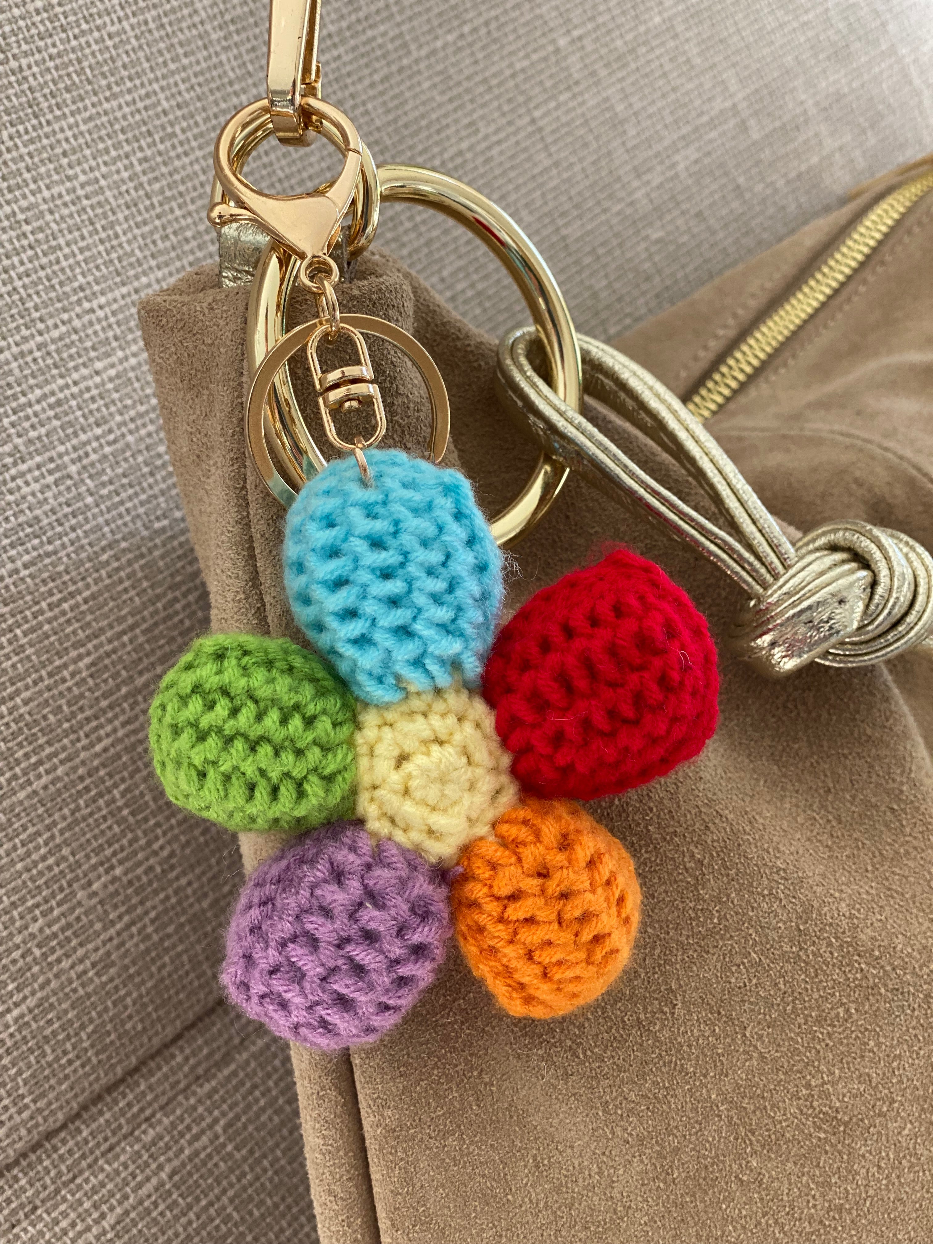 Porte-clefs Grigri en crochet ANATOLE