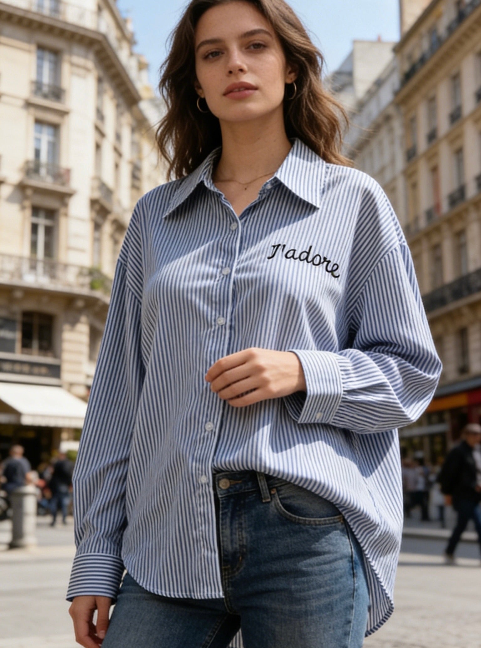 ⚡️ARRIVAGE - Chemise bleue à rayures J’ADORE - ELORY