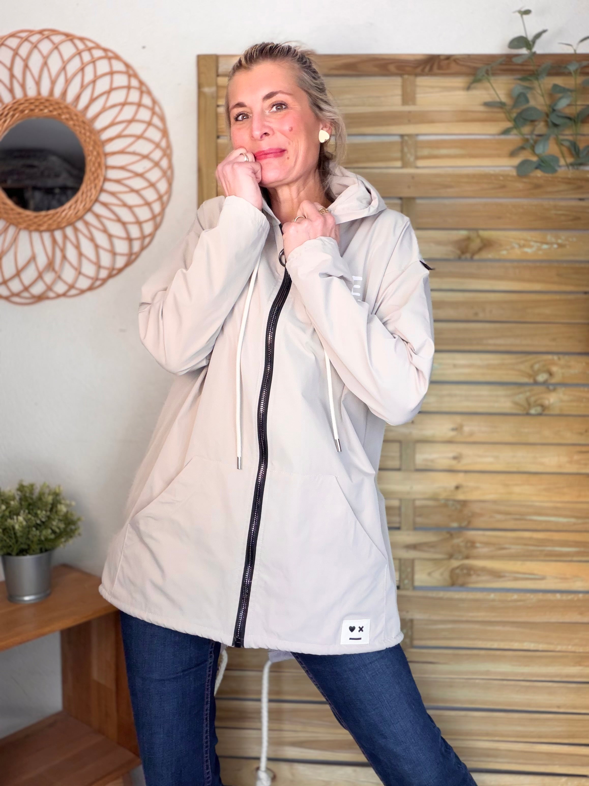 Veste Coupe vent long LESLIE - Beige