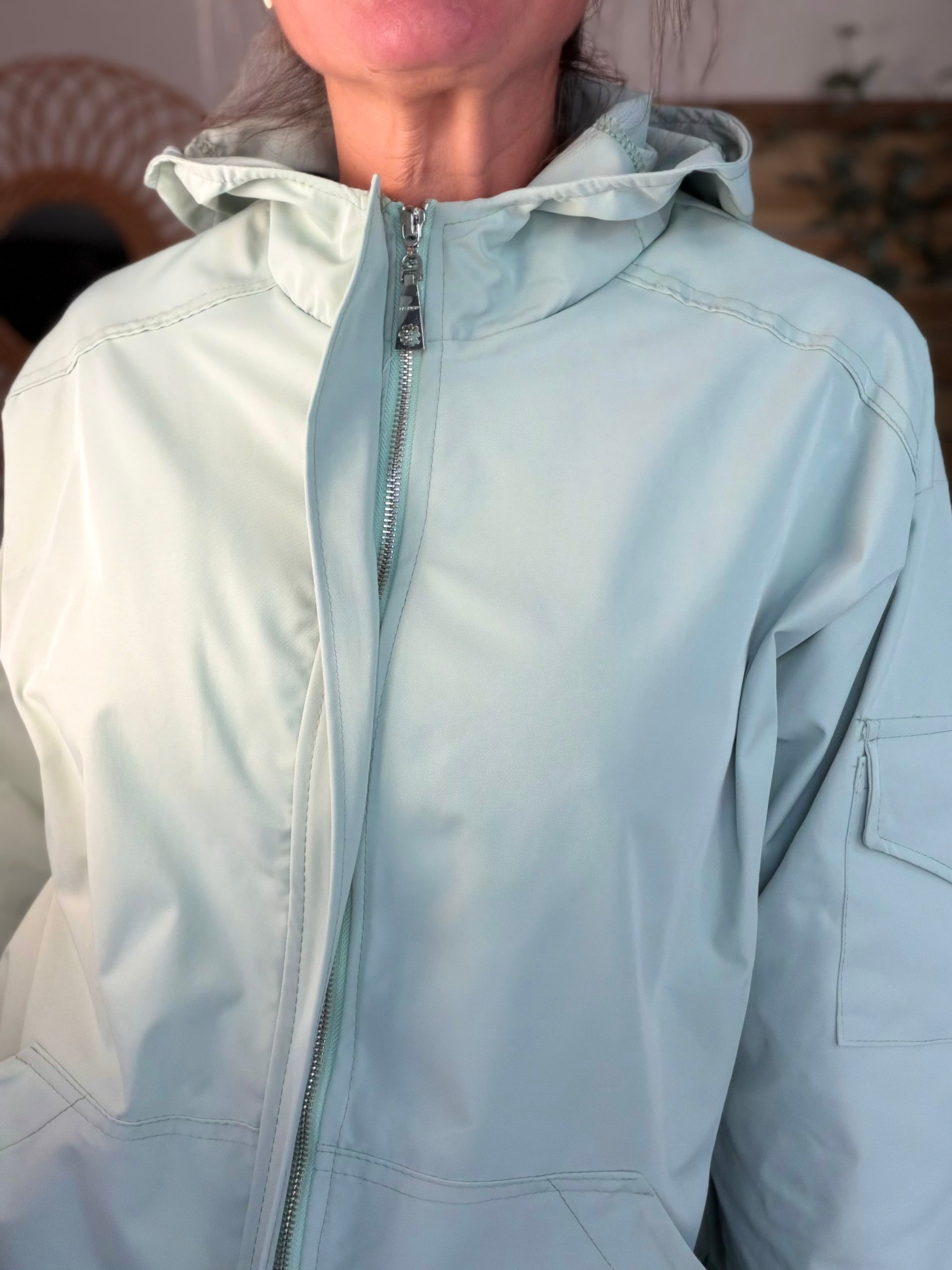 Veste Coupe vent court LIZZIE - Vert d’eau