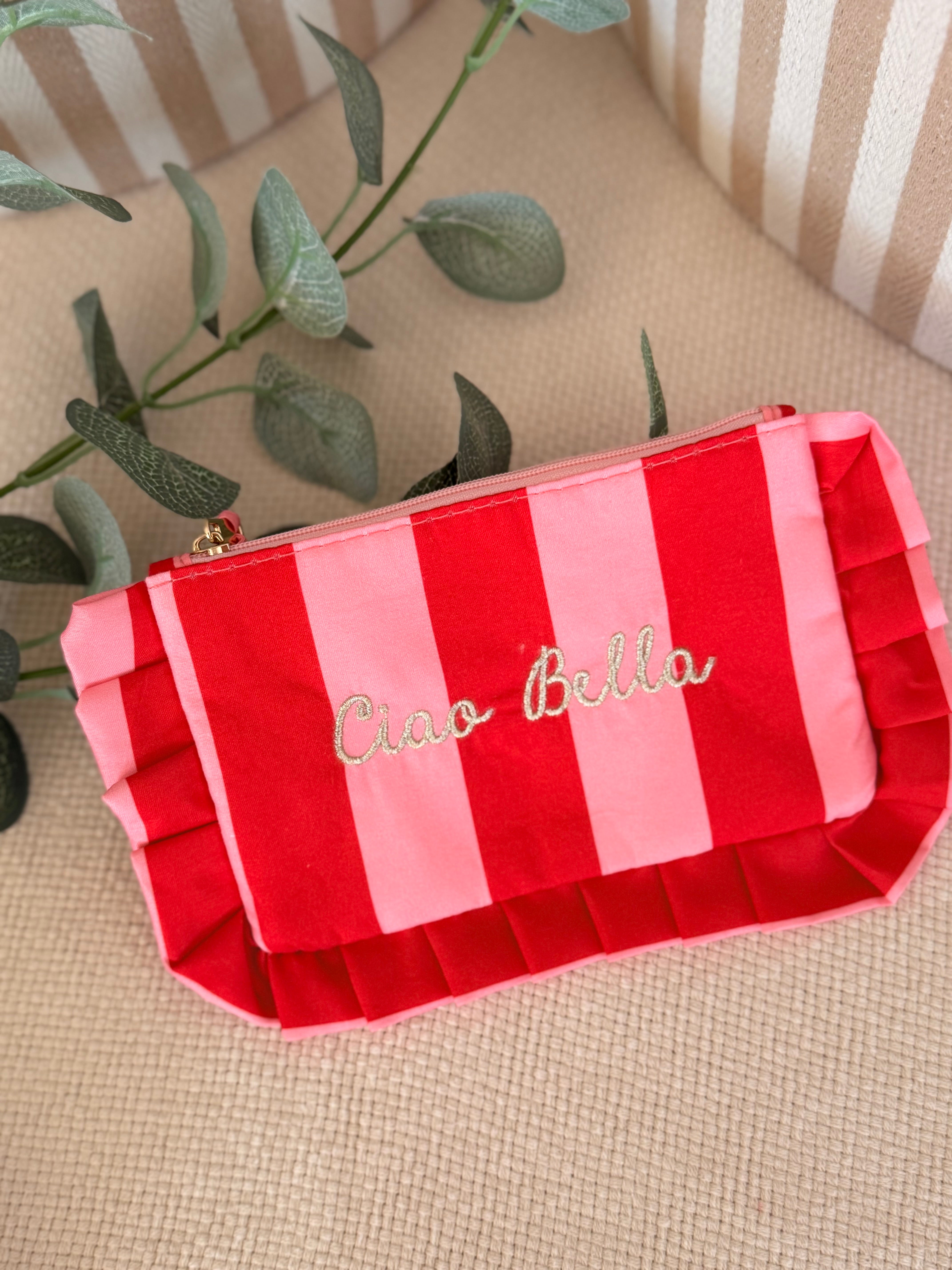 Pochette rayée à volants ESTHER