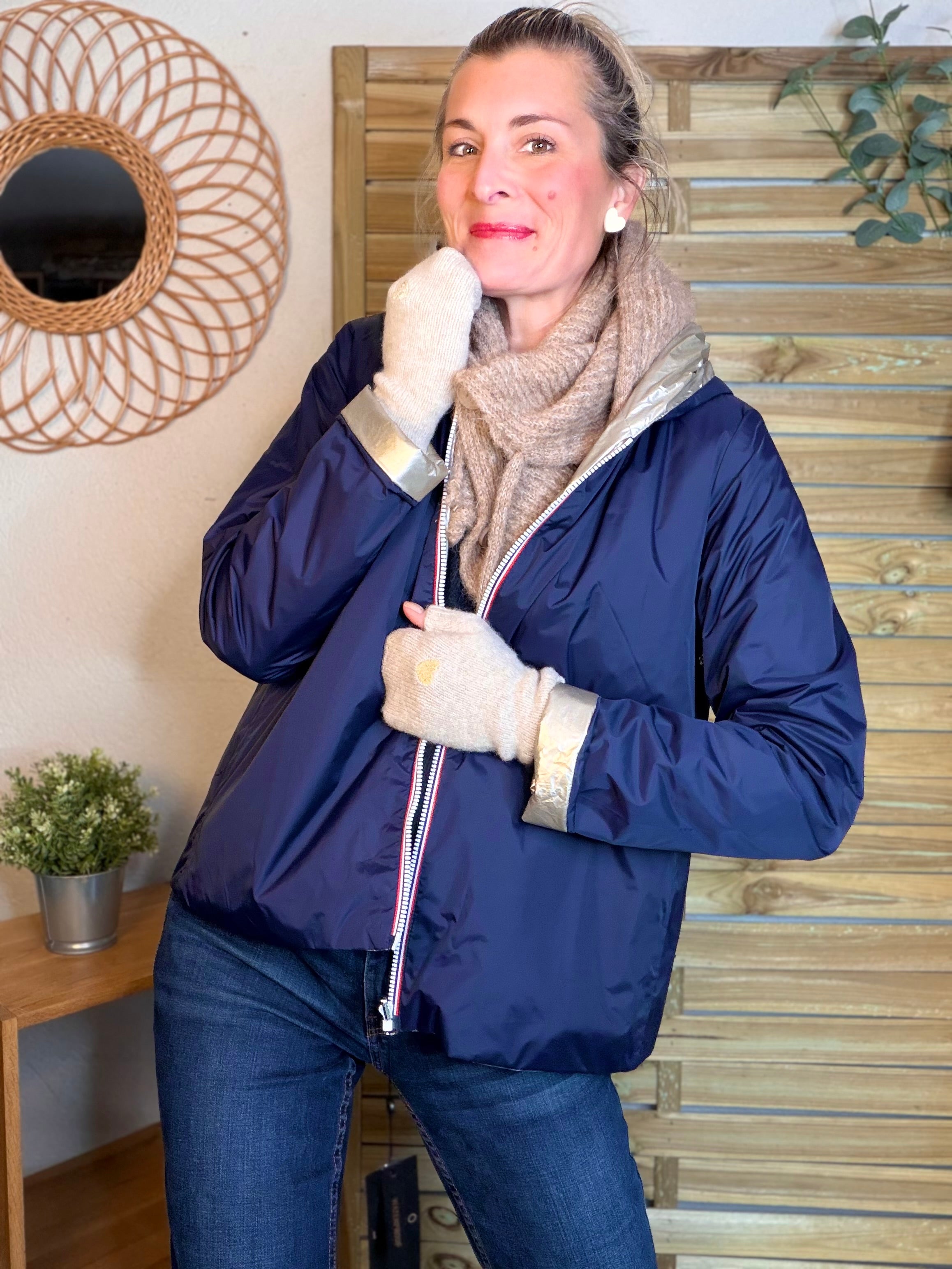 Mitaines CLARISSE avec coeur brodé 💛❤️