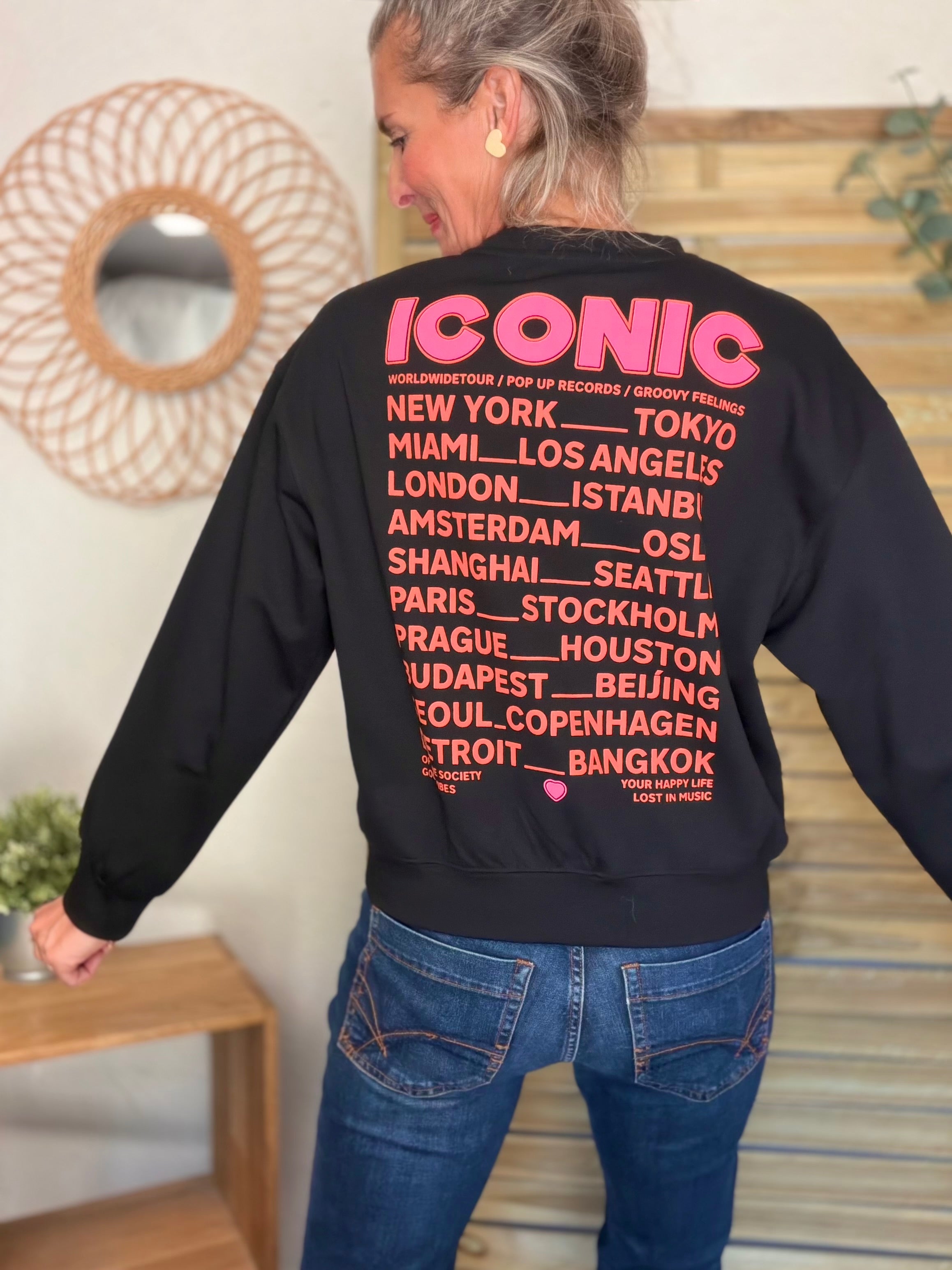 Sweat ICONIC ultra doux OMBLINE - Noir