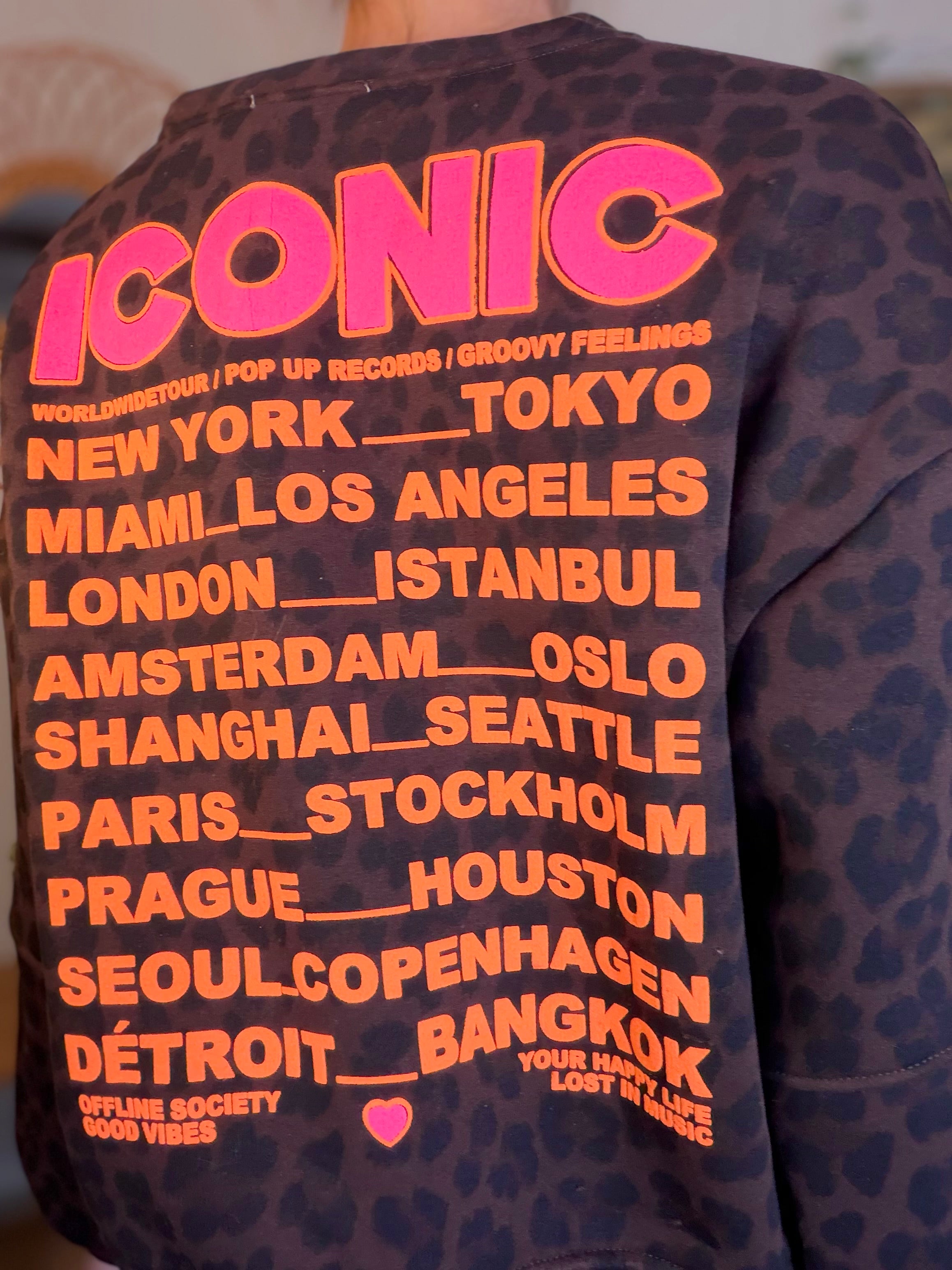 Sweat molleton imprimé Léo choco ICONIC 🐆 MANON