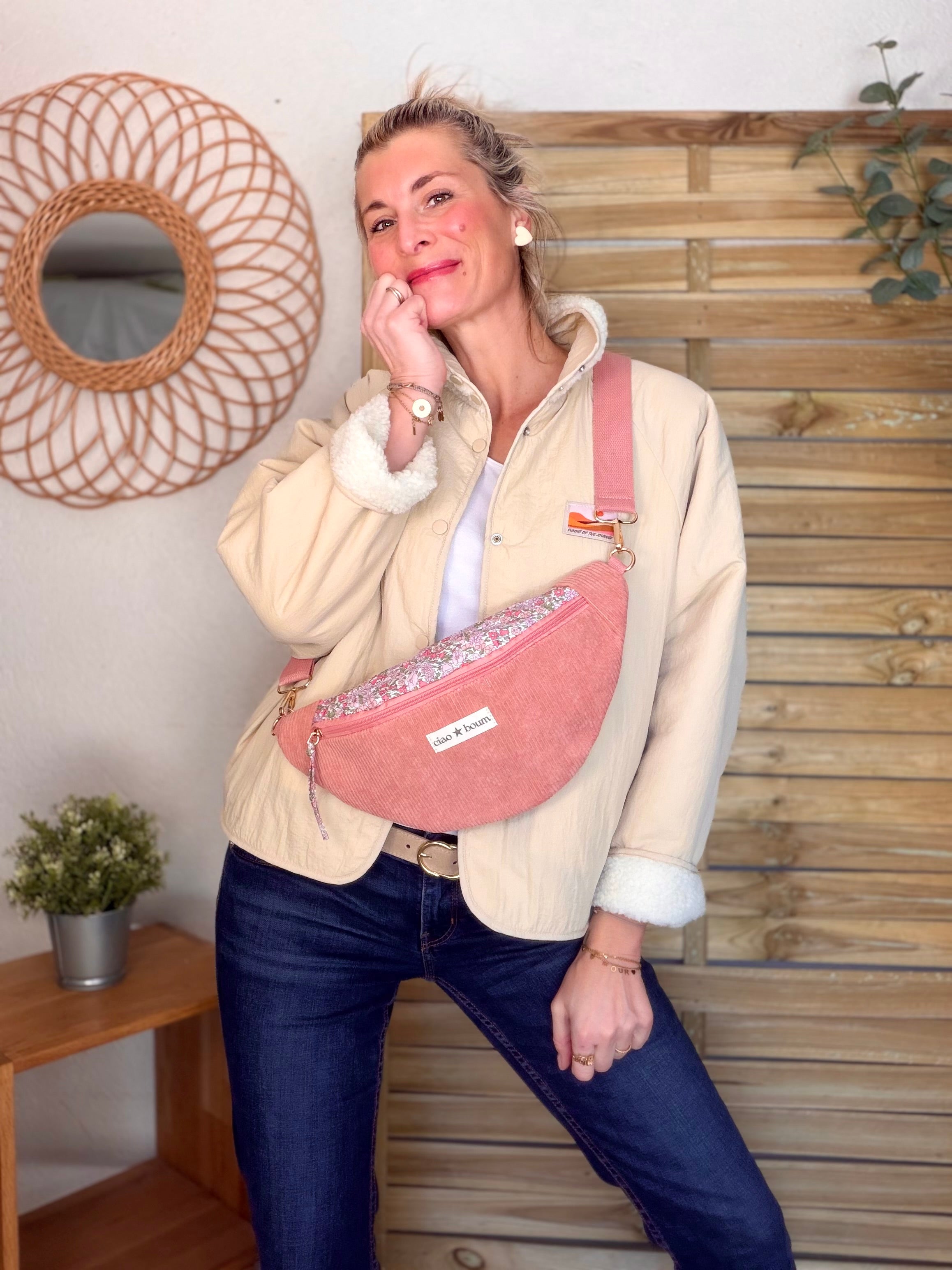 Sac banane Ciao Boum - IVY Liberty - Rose