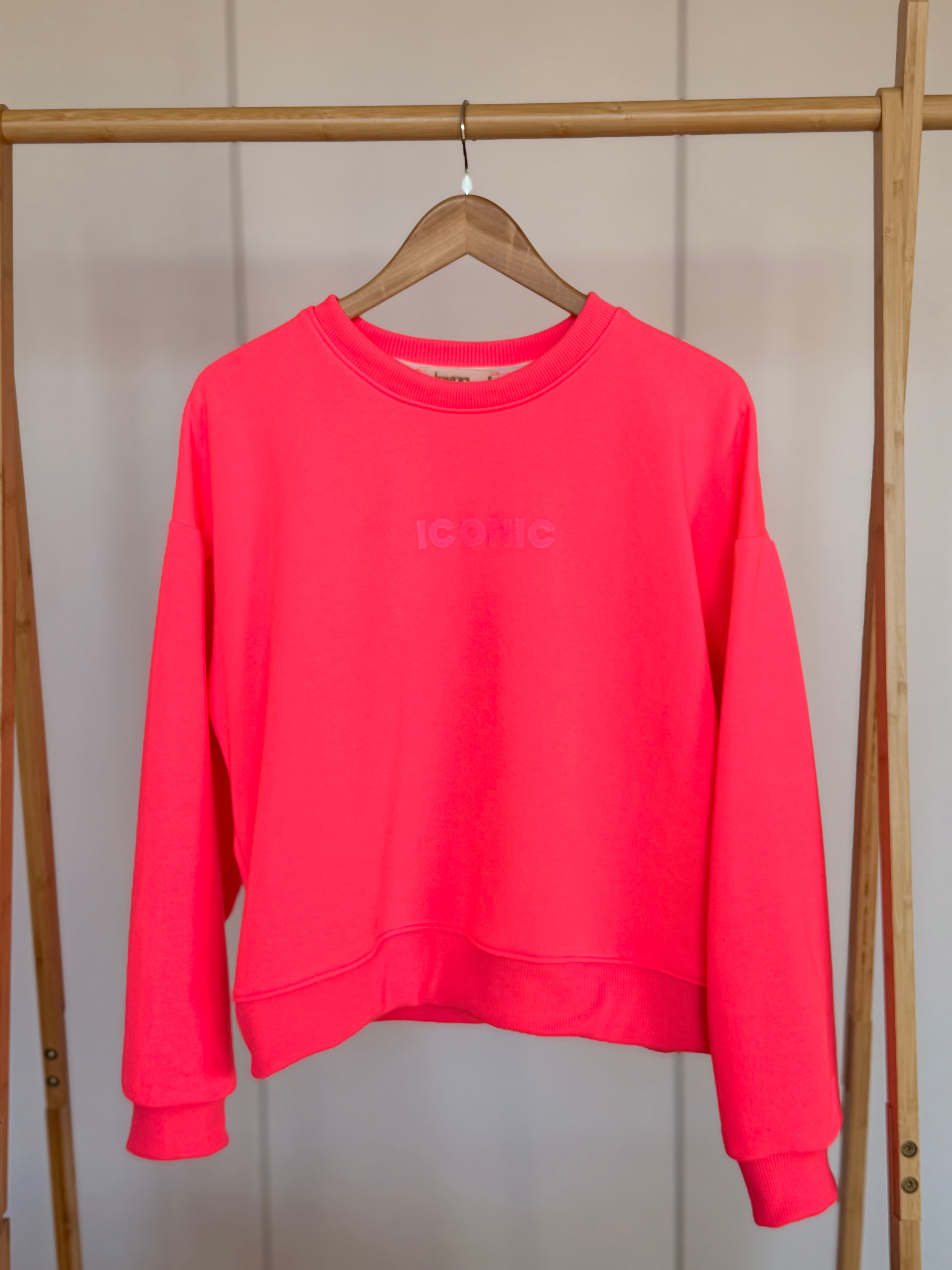 Sweat ICONIC COLINE - Rose fluo
