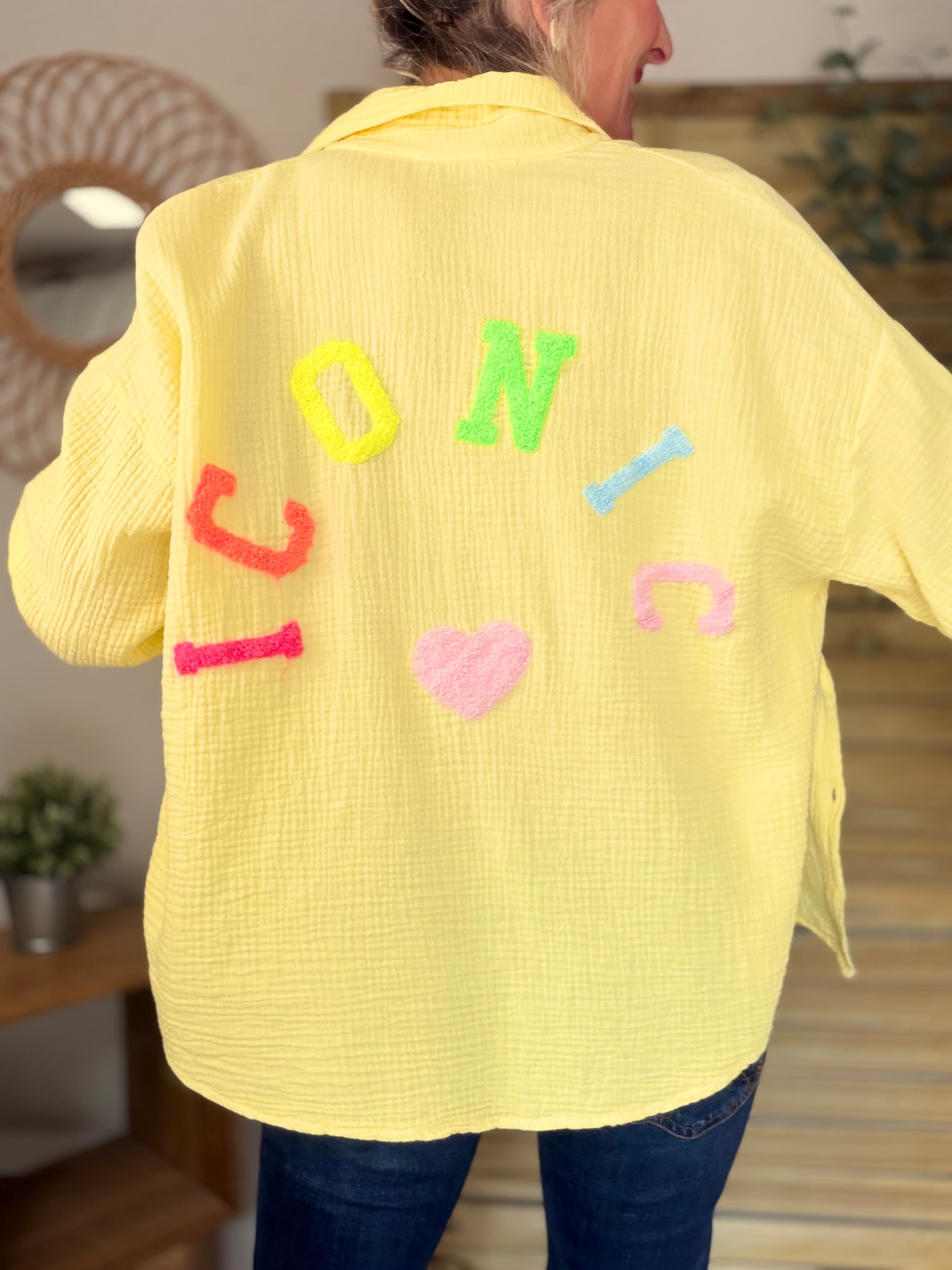 Chemise en gaze de coton ICONIC - ALANIS Jaune