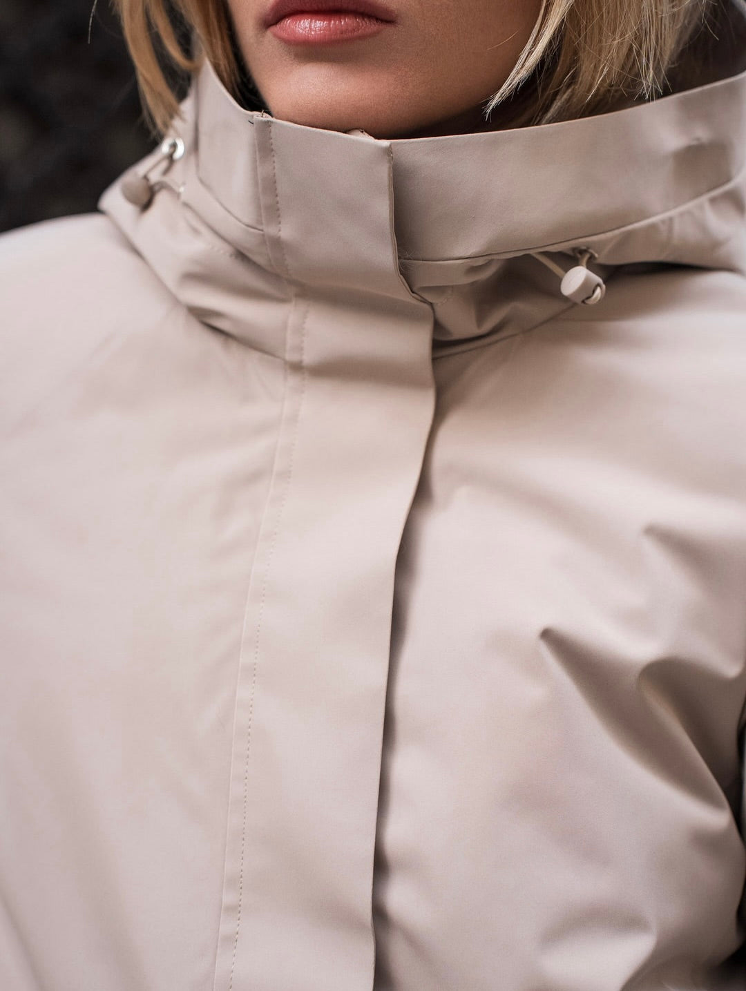 LAURA JO - Parka fourrée imperméable AMBRE MI-LONG - Beige / Camel