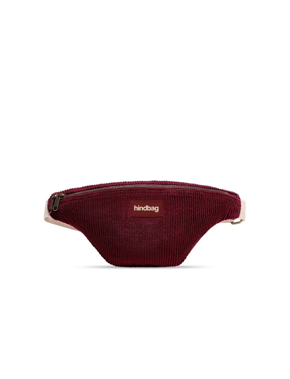 HINDBAG OLIVIA - Sac banane Velours Bordeaux