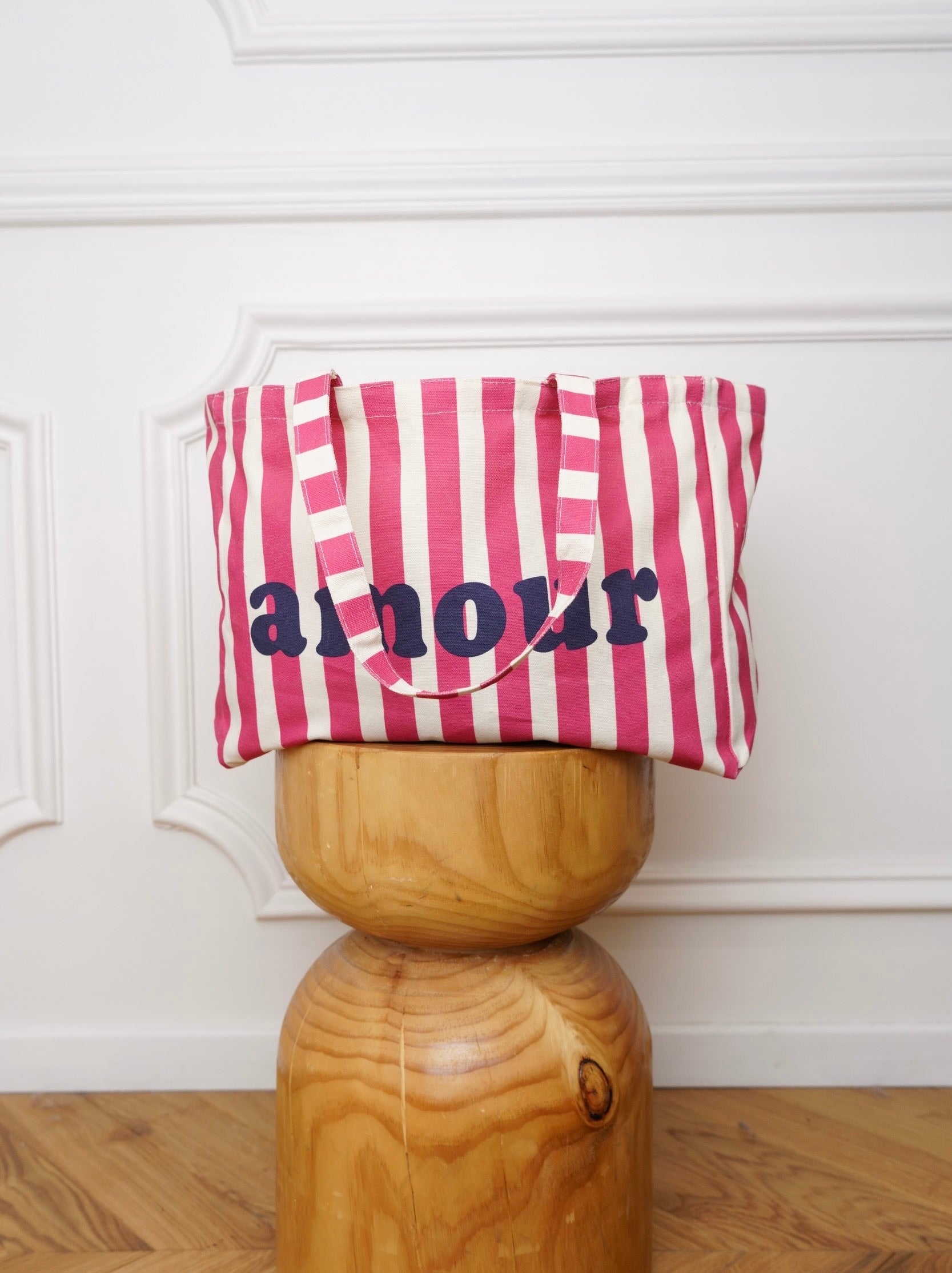 Grand Tote bag rayé amour BELLY