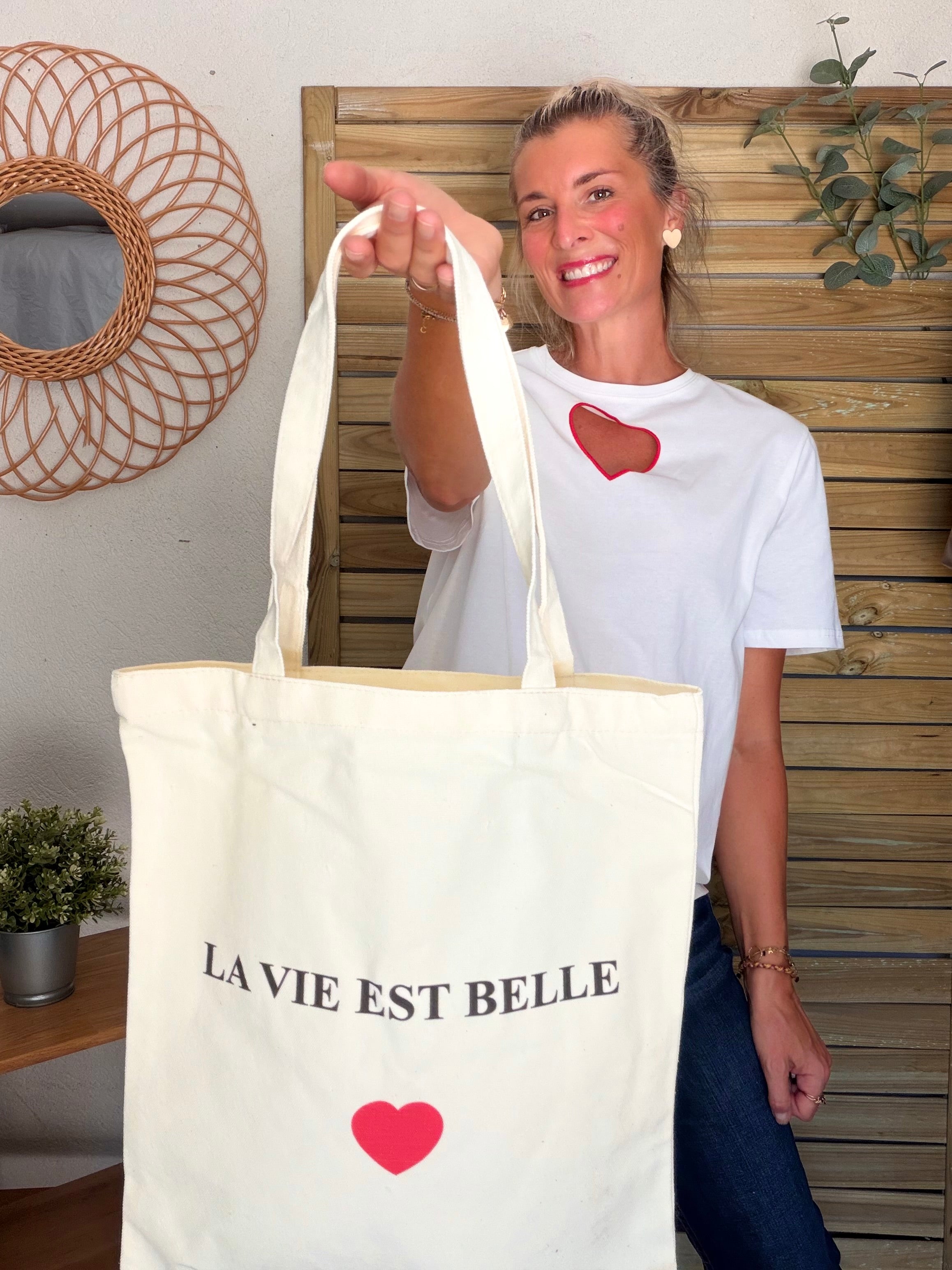 Tote bag LOLITA - AMOUR • BICHETTE • VIE EST BELLE