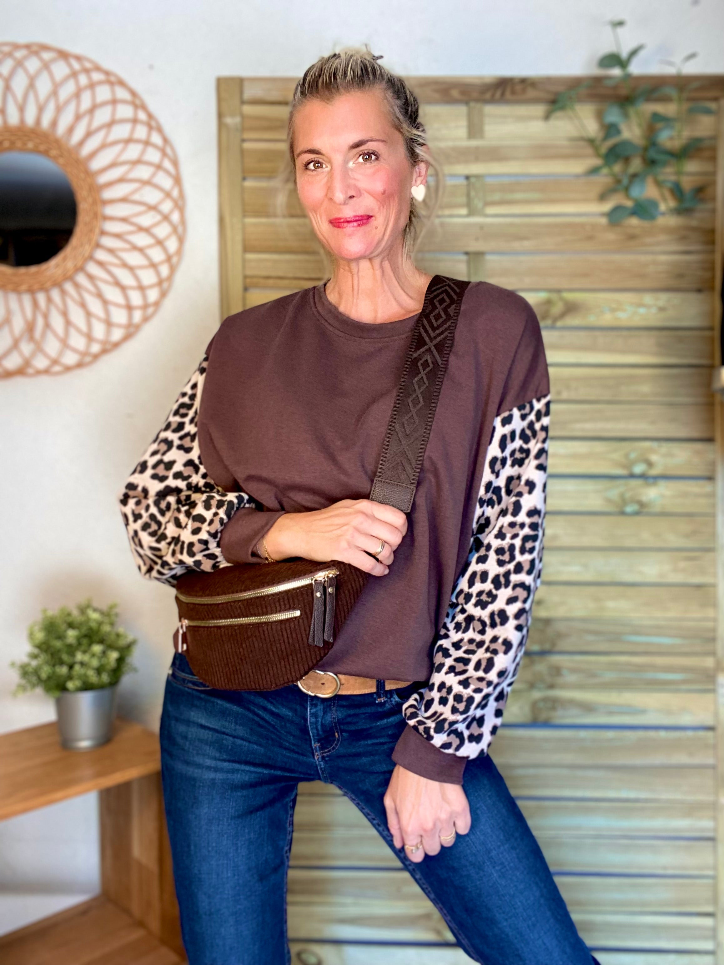 Sweat ample manches Léo LAURINE 🐆