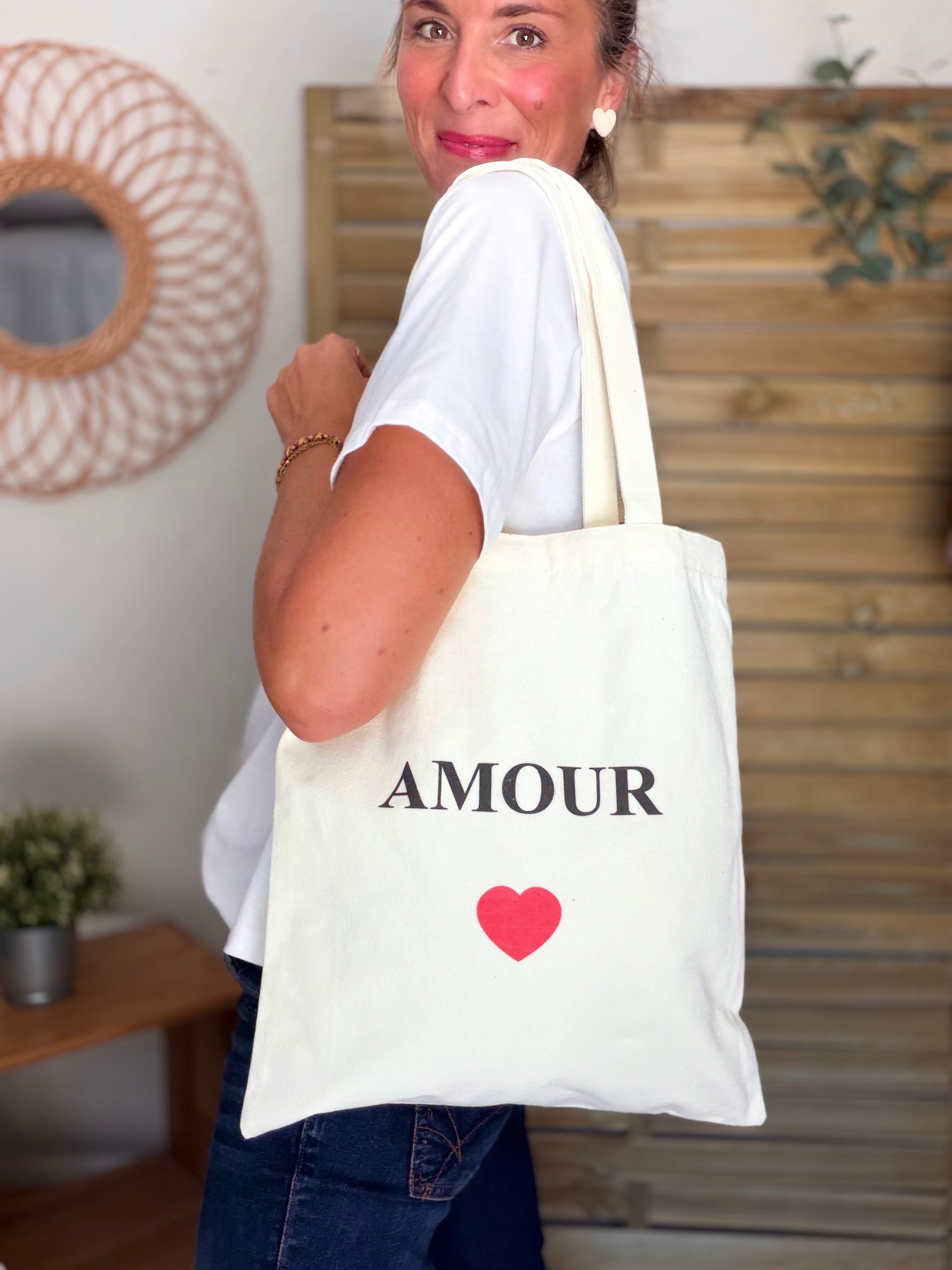 Tote bag LOLITA - AMOUR • BICHETTE • VIE EST BELLE