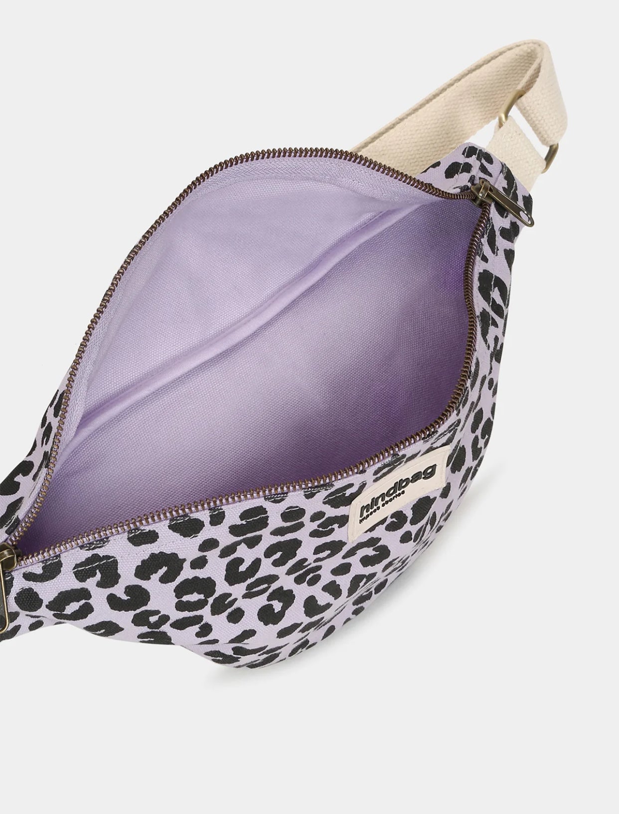 Sac banane HINDBAG Olivia Léo Lilas 🐆💜