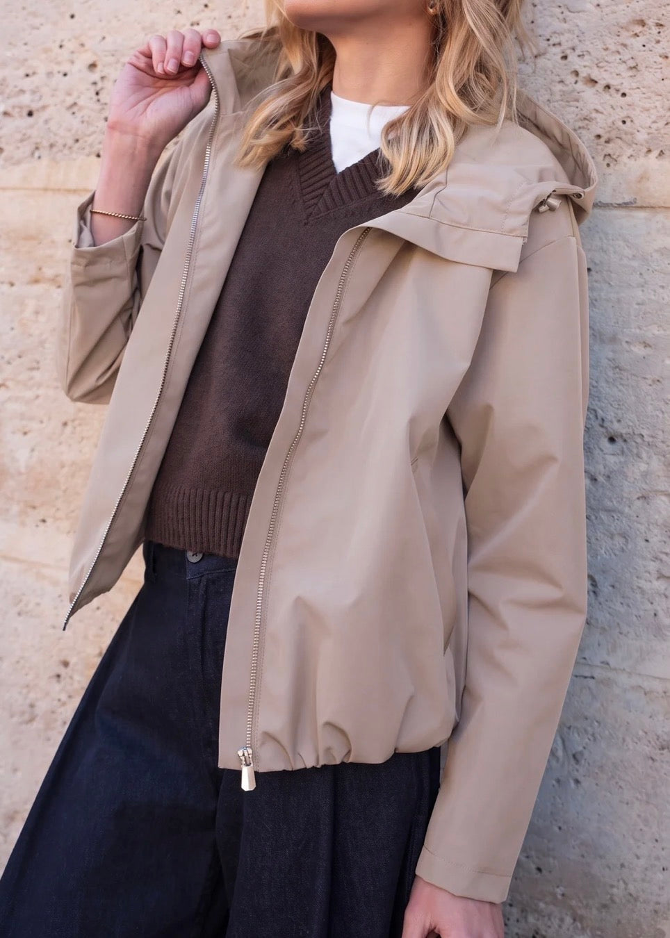 LAURA JO - Imperméable ÉLÉA court - Beige