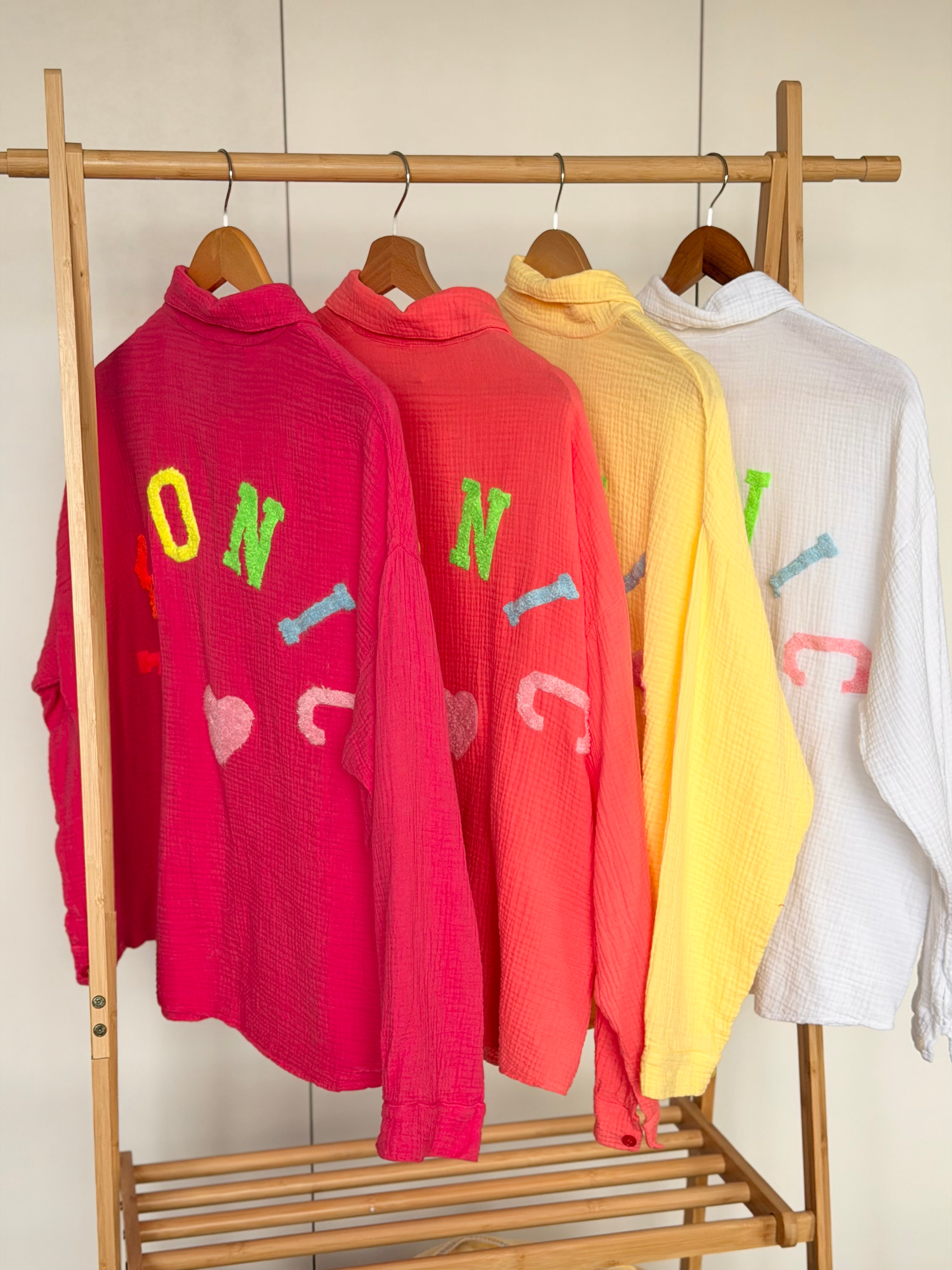 Chemise en gaze de coton ICONIC - ALANIS Jaune