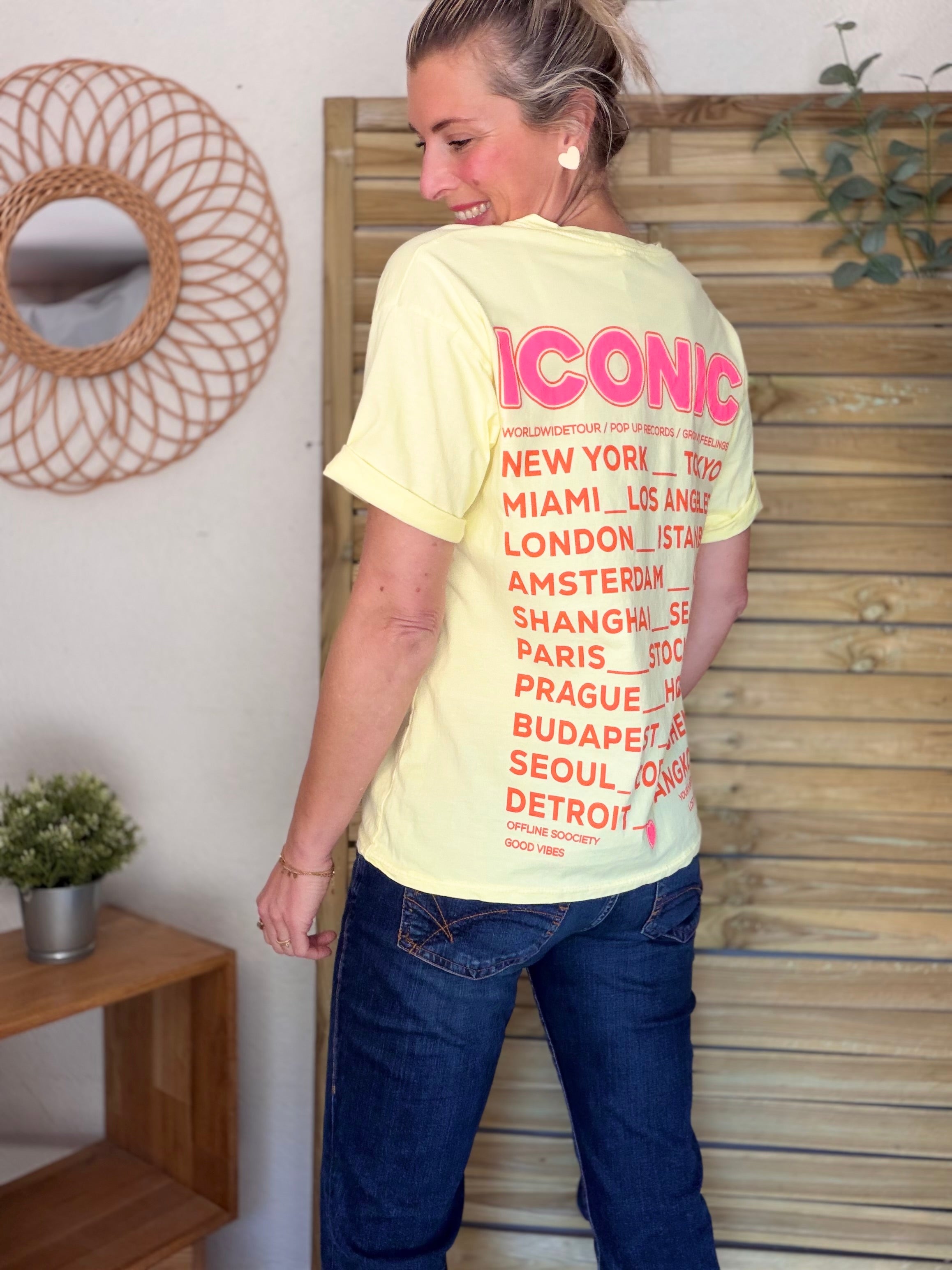 Tee shirt ICONIC DANA Jaune