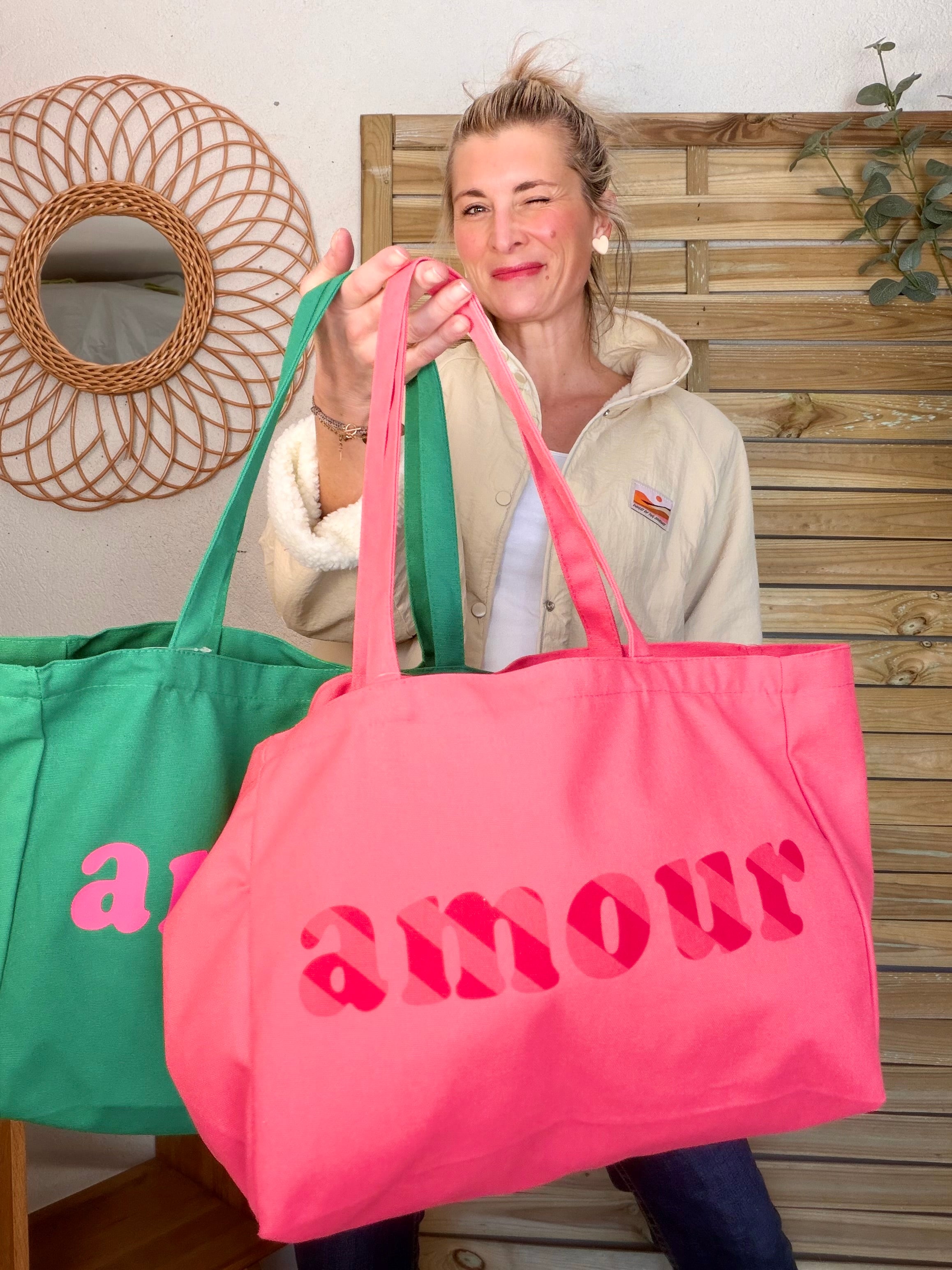 Grand cabas Tote bag amour BELLY