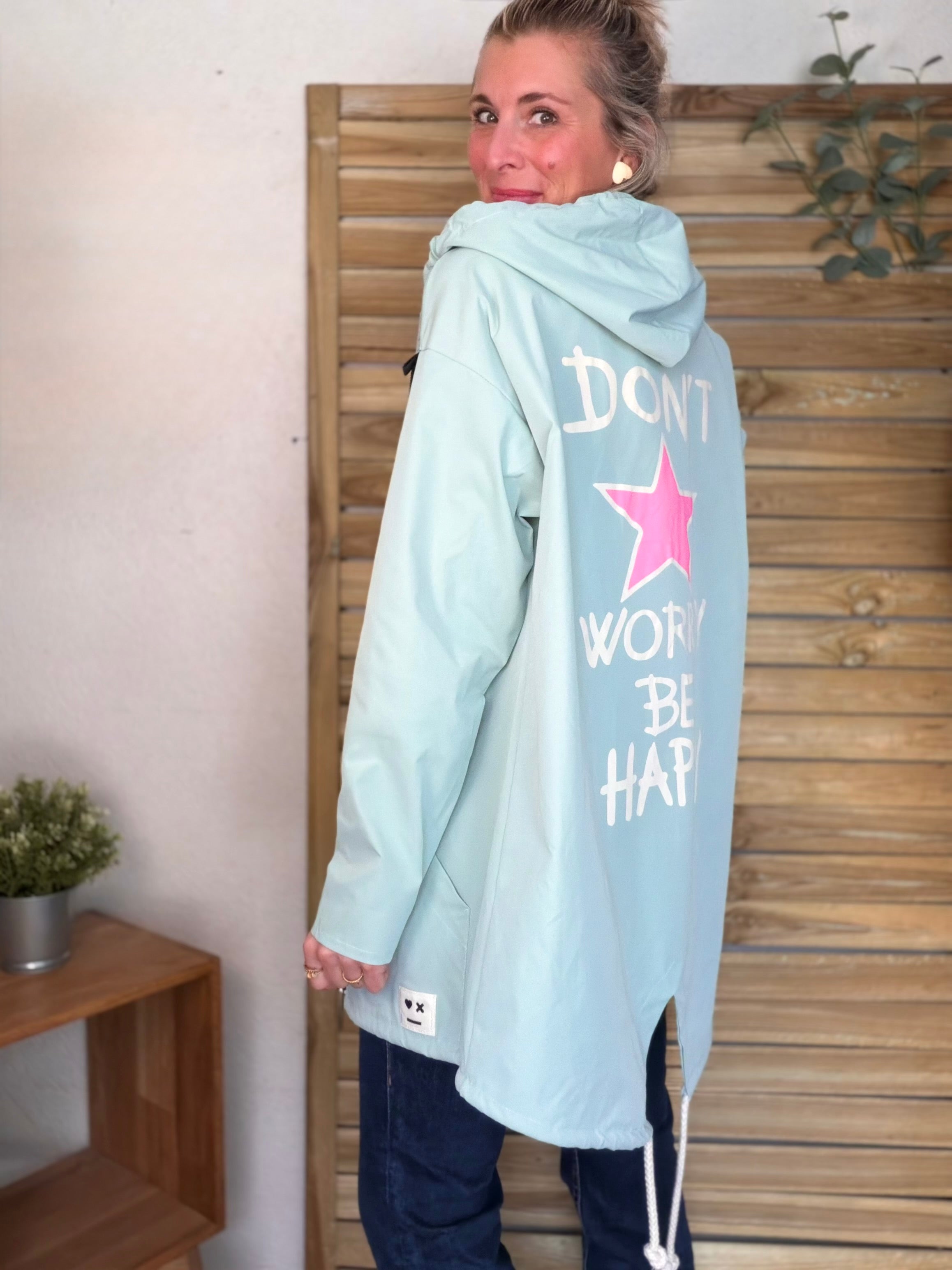 Veste Coupe vent long LESLIE - Vert d'eau