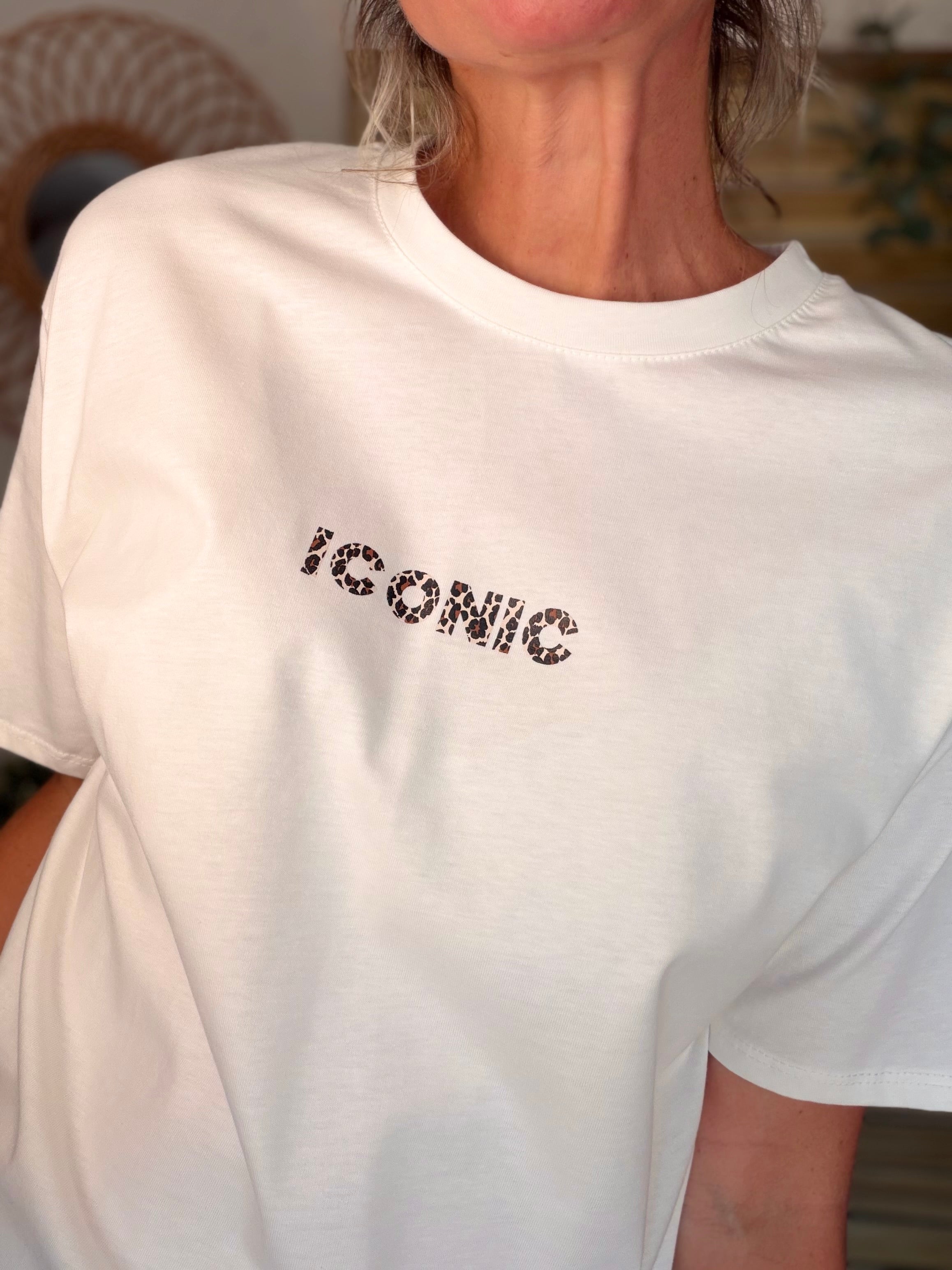 Tee shirt ICONIC Léo LÉONA Blanc