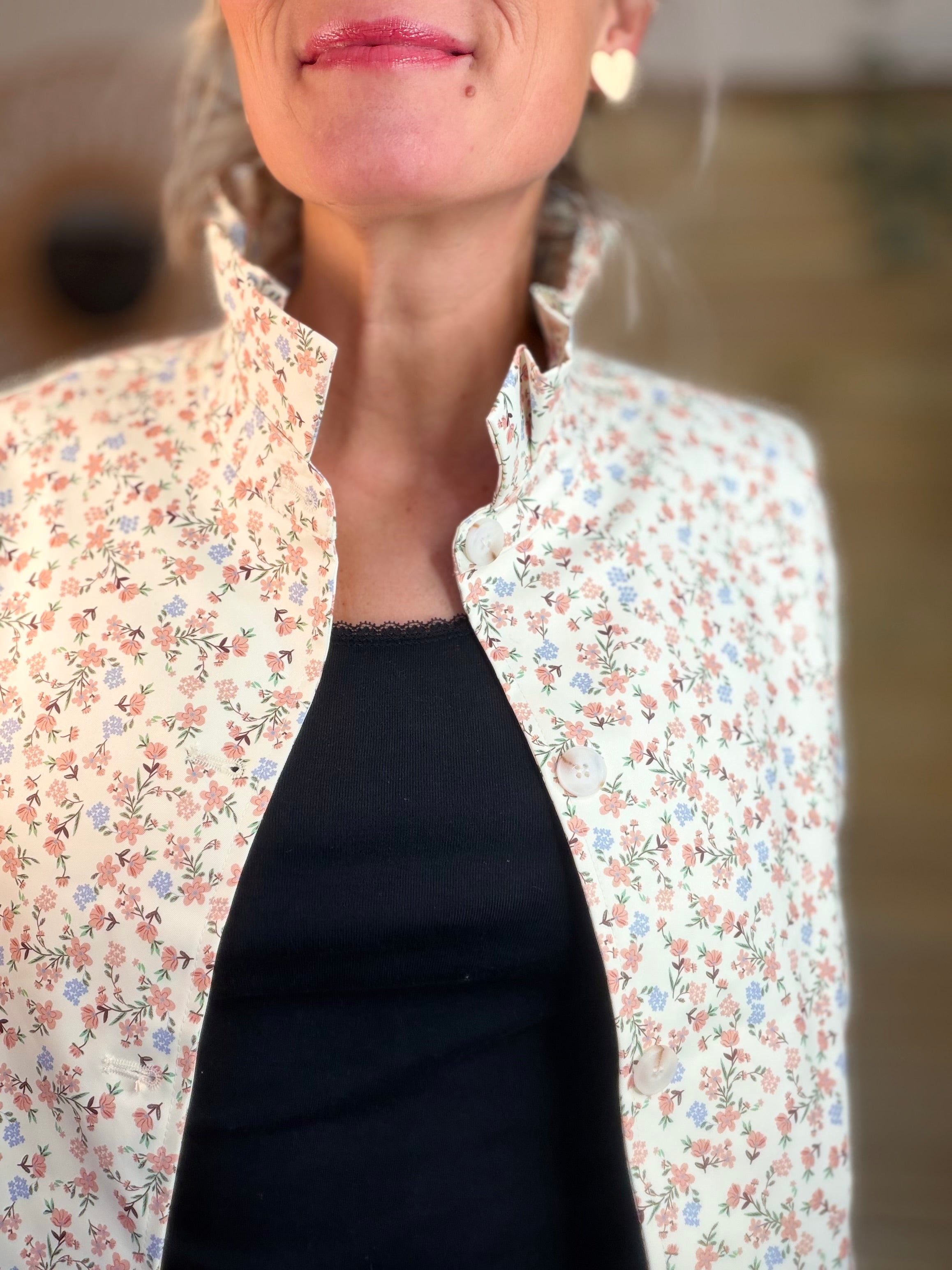 Veste col victorien NICKY Fleurie