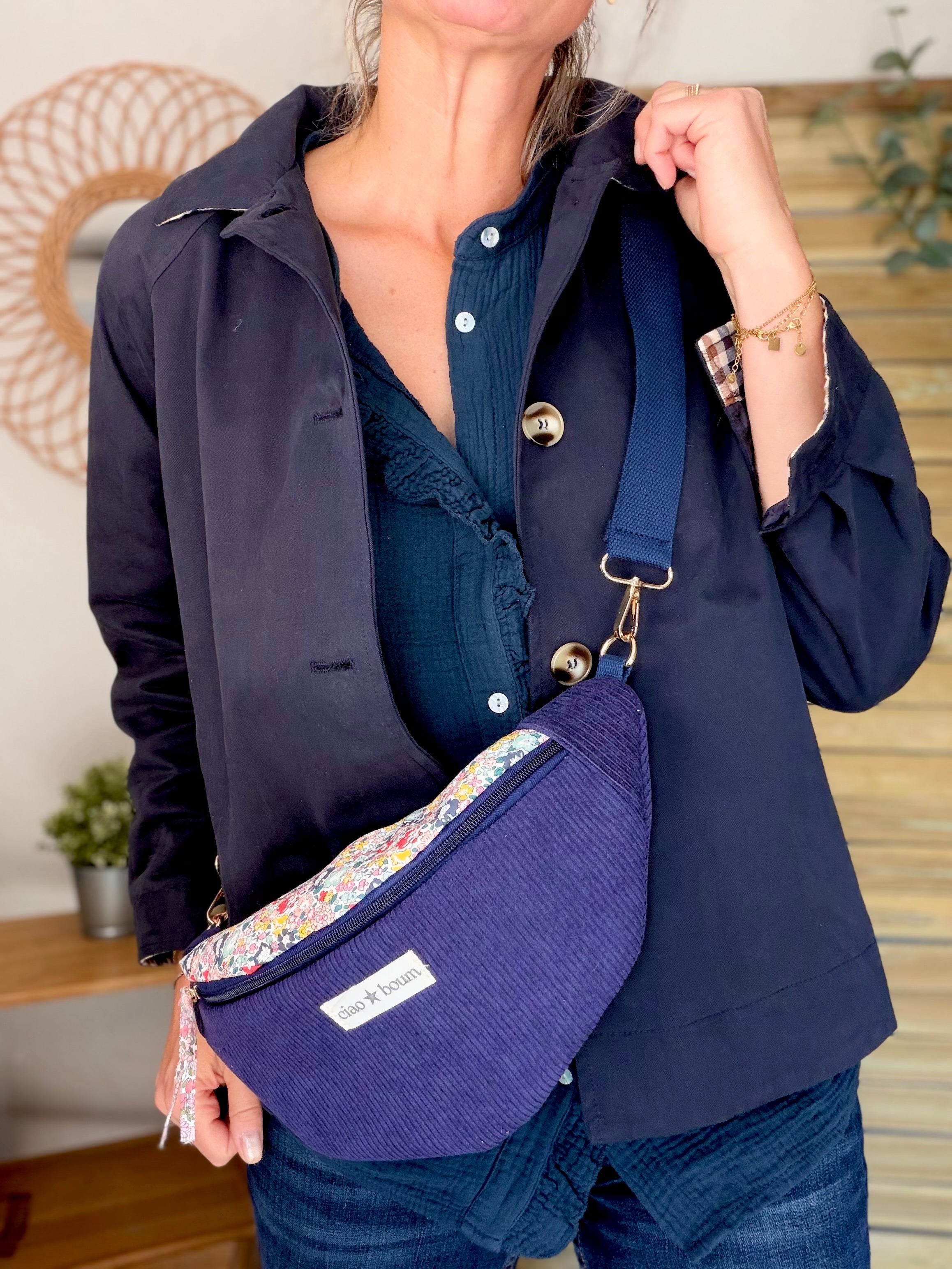 Sac banane Ciao Boum - IVY Liberty - Bleu marine