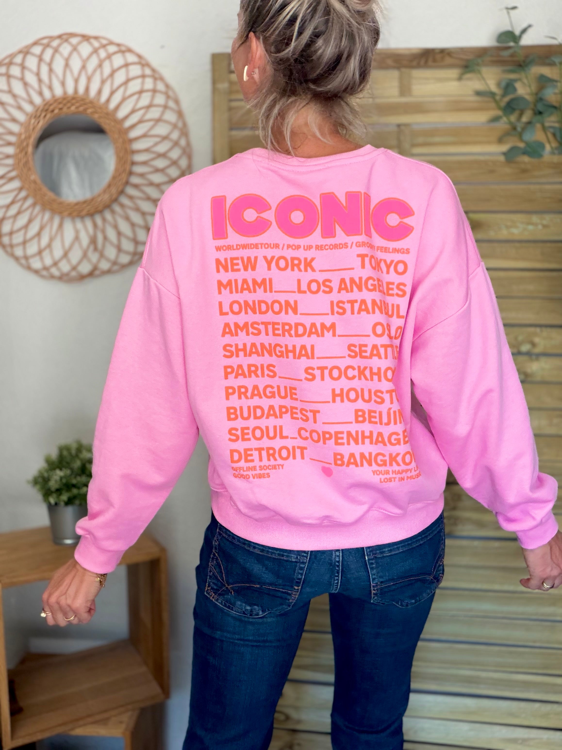 Sweat ICONIC COLINE - Rose