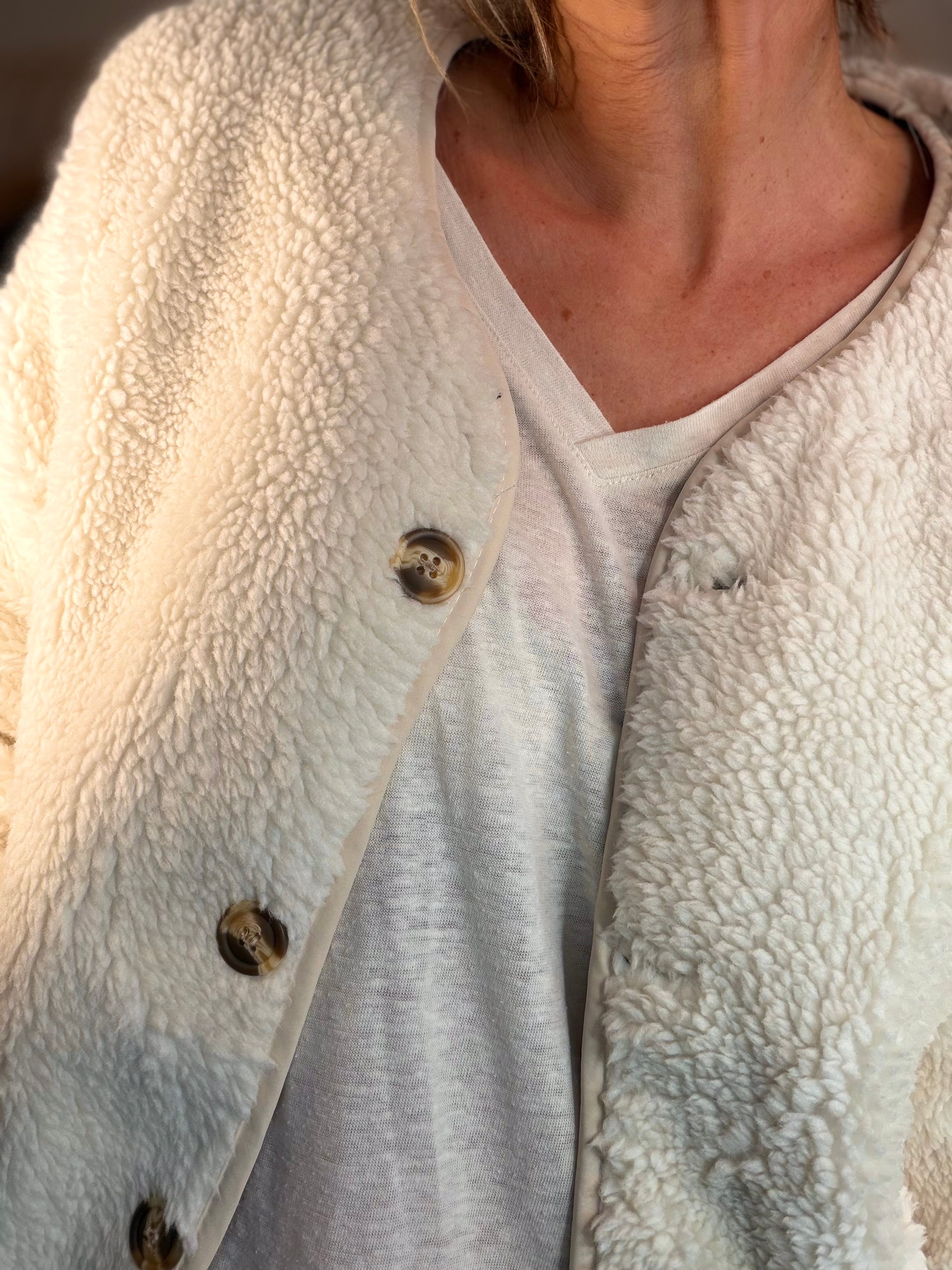 ⚡️ ARRIVAGE - Veste matelassée réversible Sherpa NOÉMIE Kaki