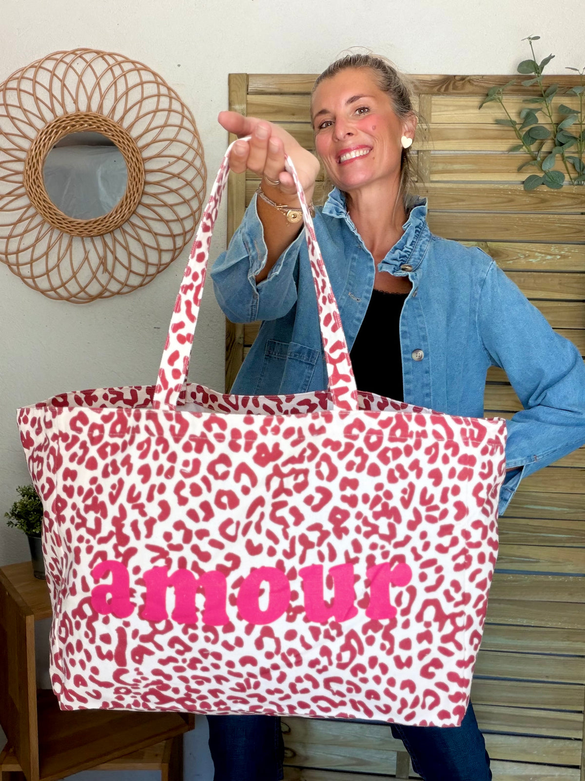 Grand cabas Tote bag Léo amour BELLY
